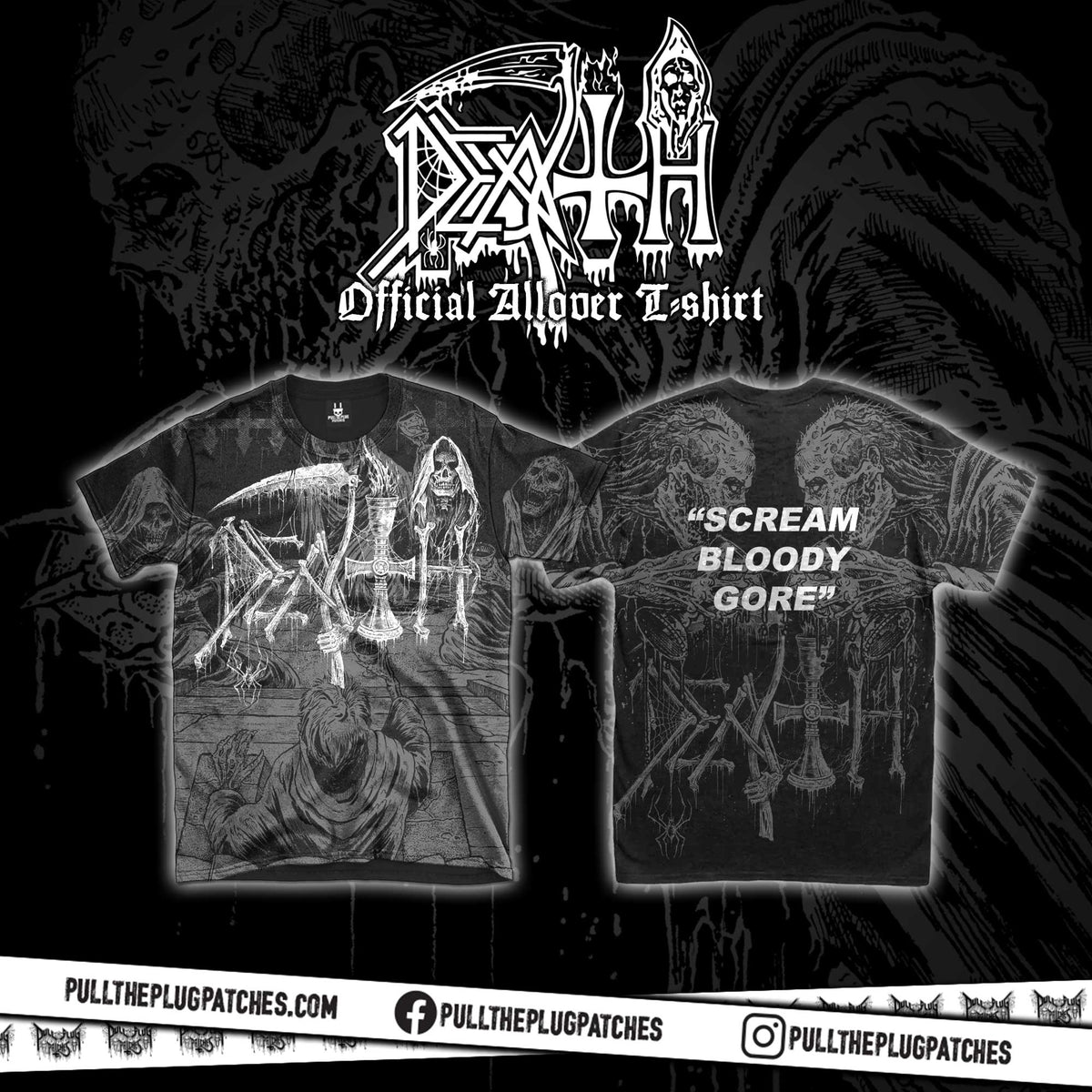 Death - Scream Bloody Gore x Riddickart 38th Anniversary - All-Over Shirt (Limited Edition)