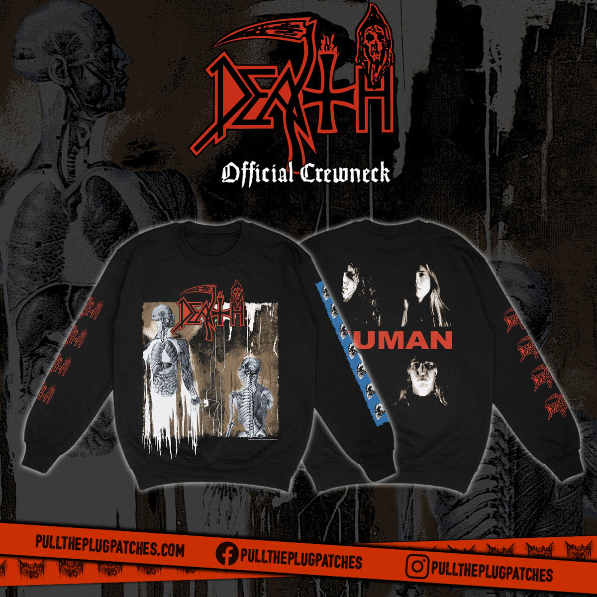 Death - Human - Crewneck Sweater