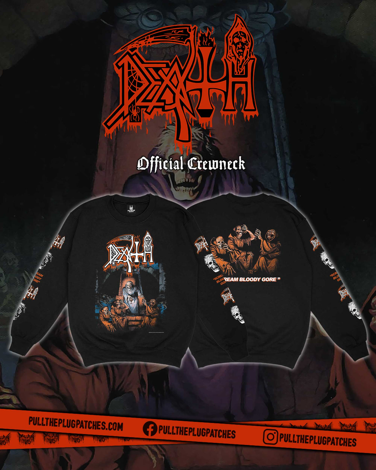 Death - Scream Bloody Gore - Crewneck Sweater