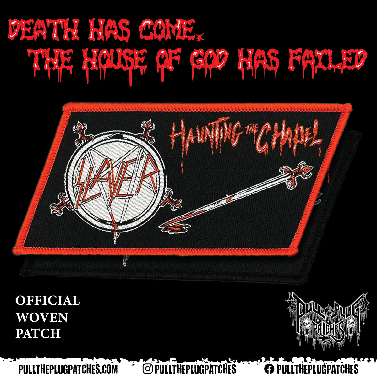 Slayer - Haunting The Chapel Standard Patch