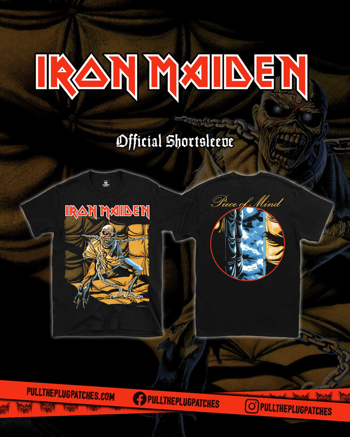 Iron Maiden - Piece Of Mind - Shortsleeve Shirt