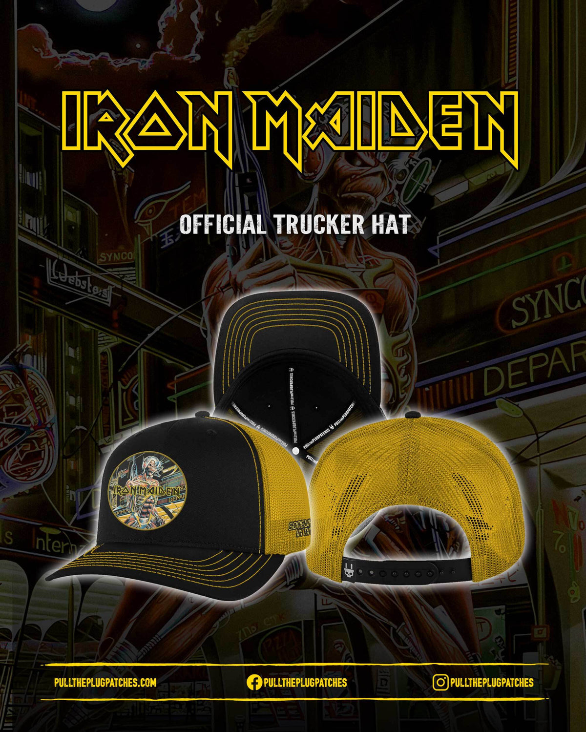 Iron Maiden - Somewhere In Time - Trucker Hat
