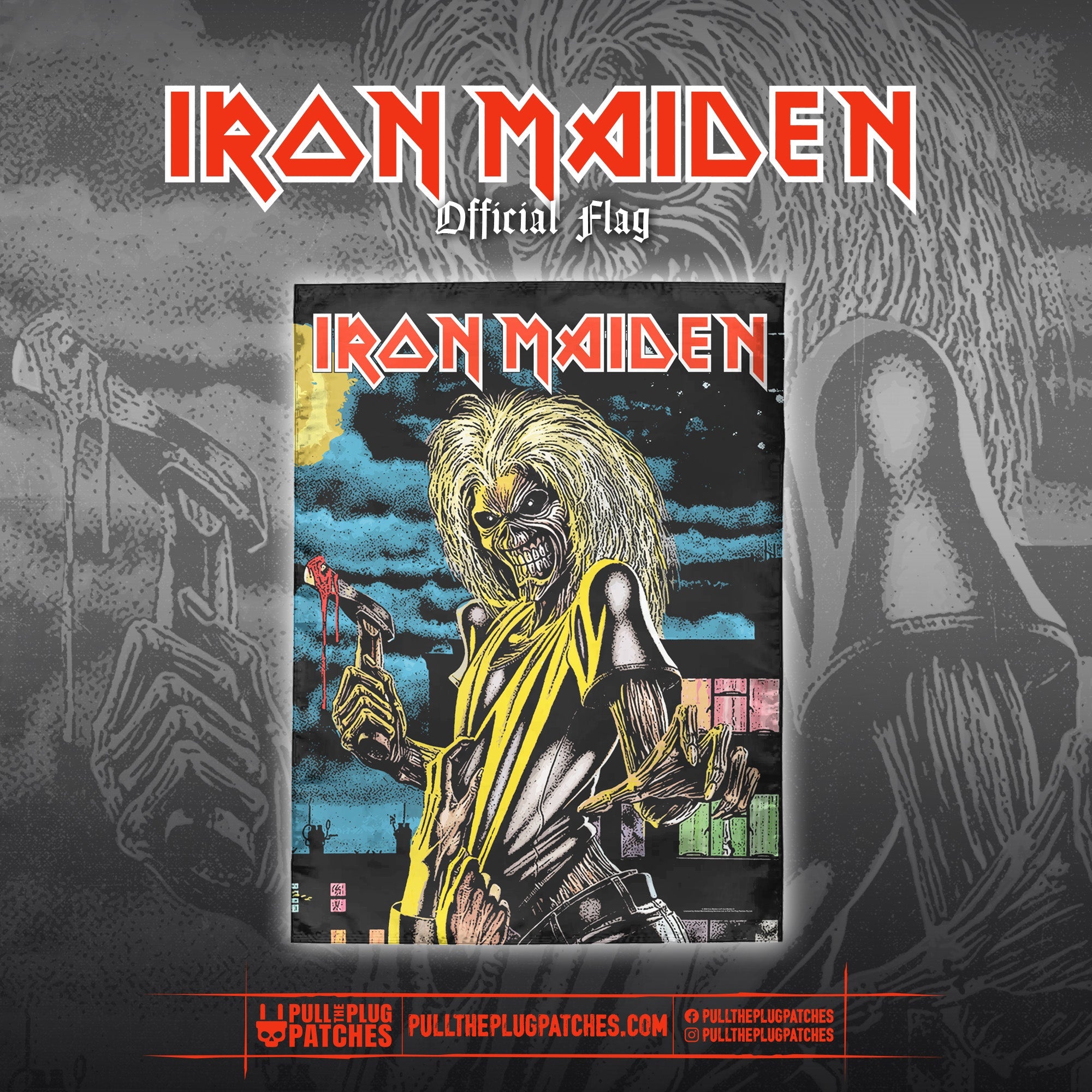 Iron Maiden - Killers - Flag – Pull The Plug