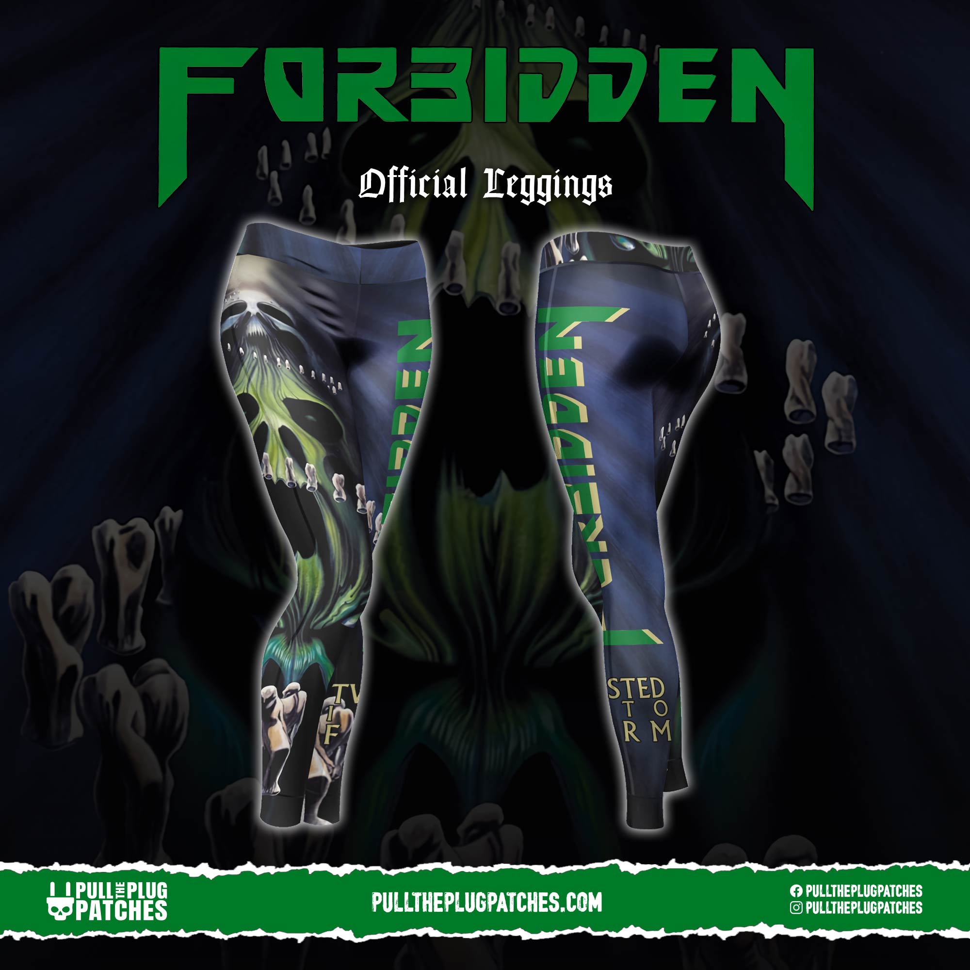 Forbidden - Twisted Into Form - Leggings – Pull The Plug Patches