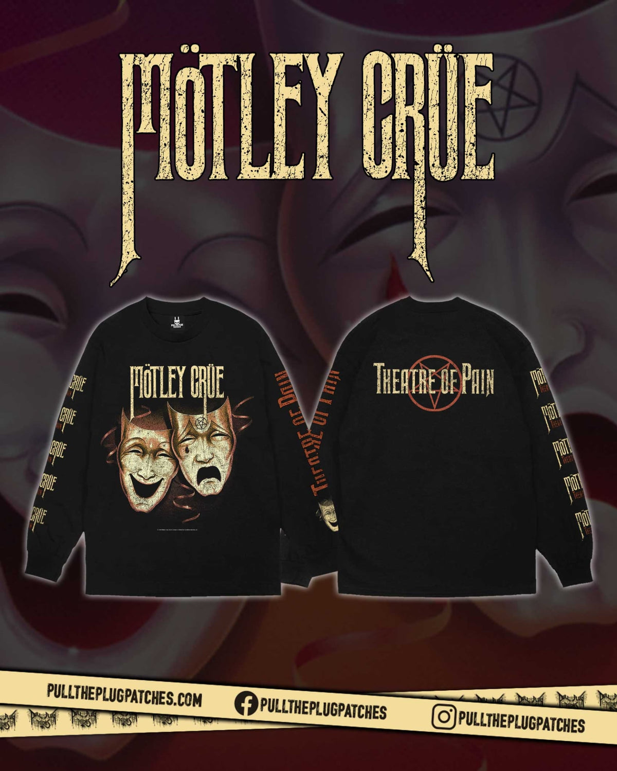 Motley Crue - Theatre Of Pain - Longsleeve Shirt