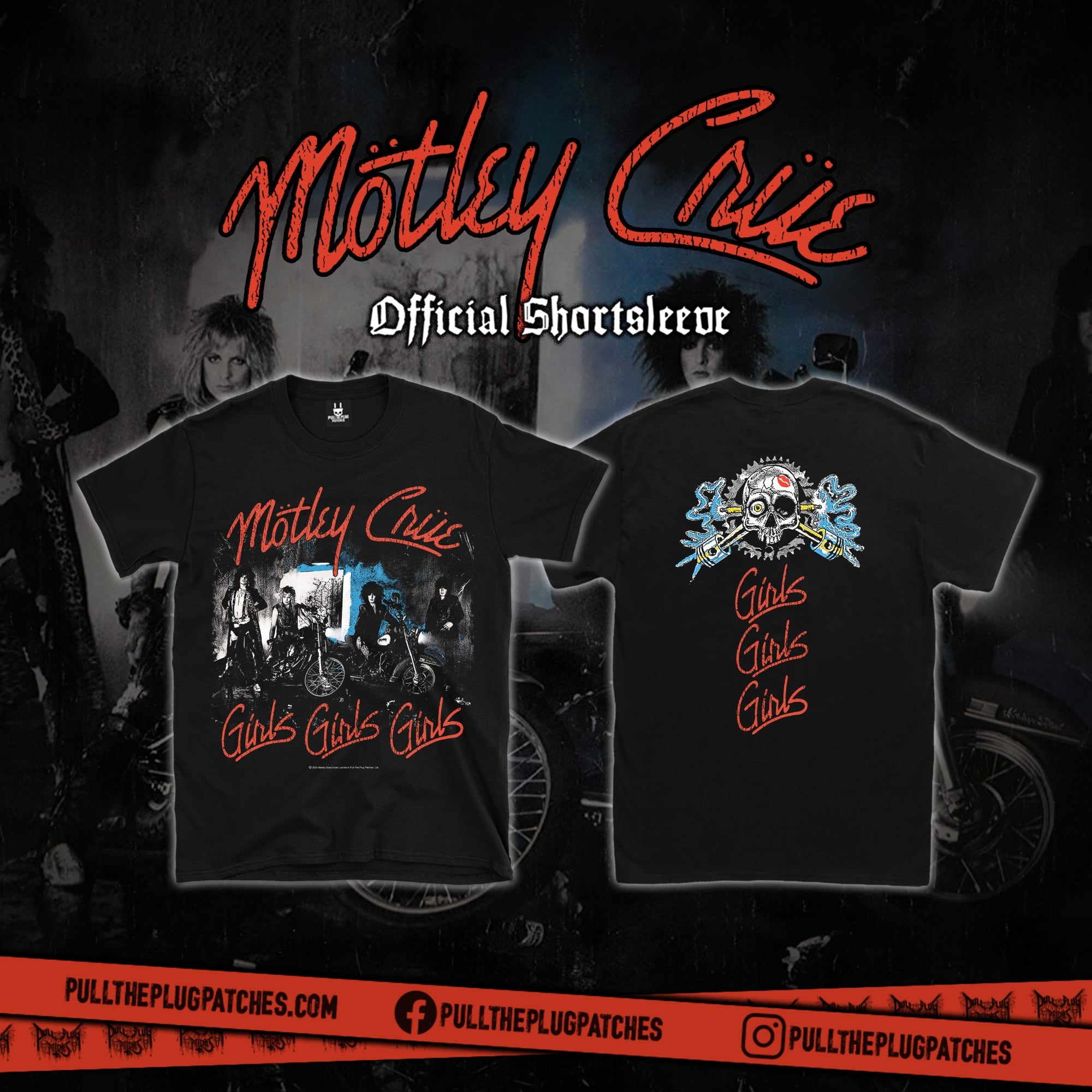 Motley Crue - Girls, Girls, Girls - Shortsleeve Shirt – Pull The Plug