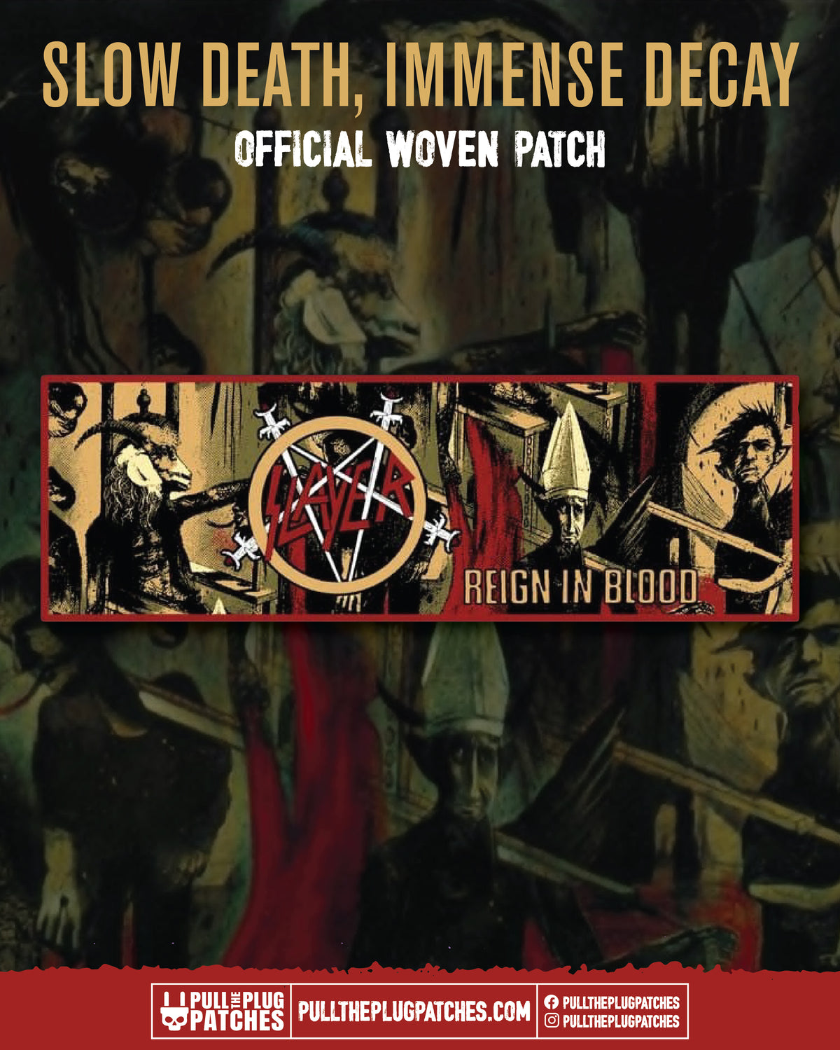 Slayer - Reign In Blood - Strip Patch