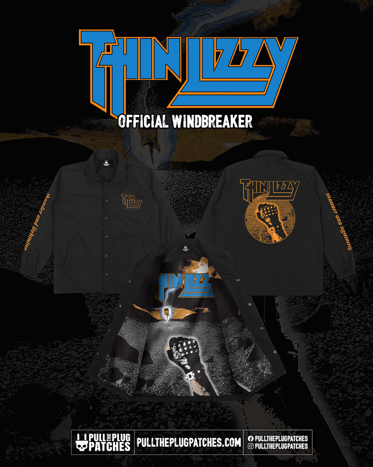 Thin Lizzy - Thunder And Lightning - Windbreaker