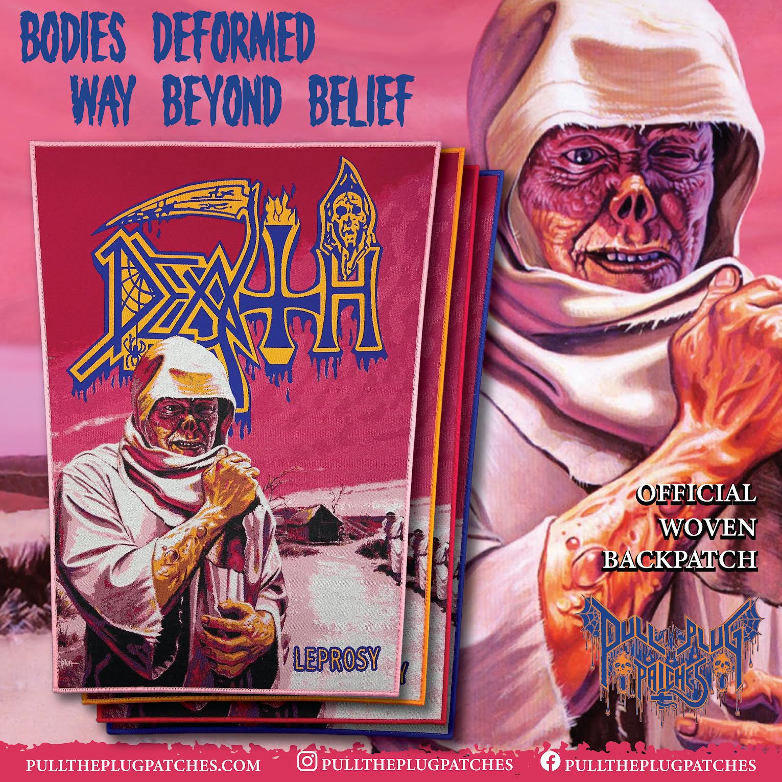Death - Leprosy - Backpatch – Pull The Plug