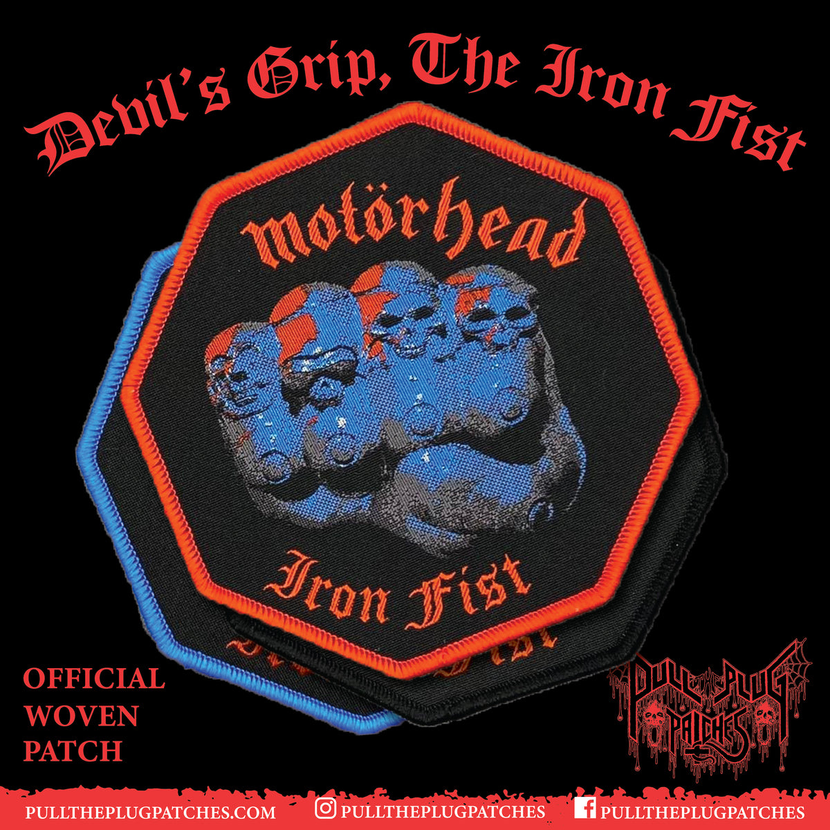 Iron Fist by Motorhead, Back Patch – FairyPuzzled