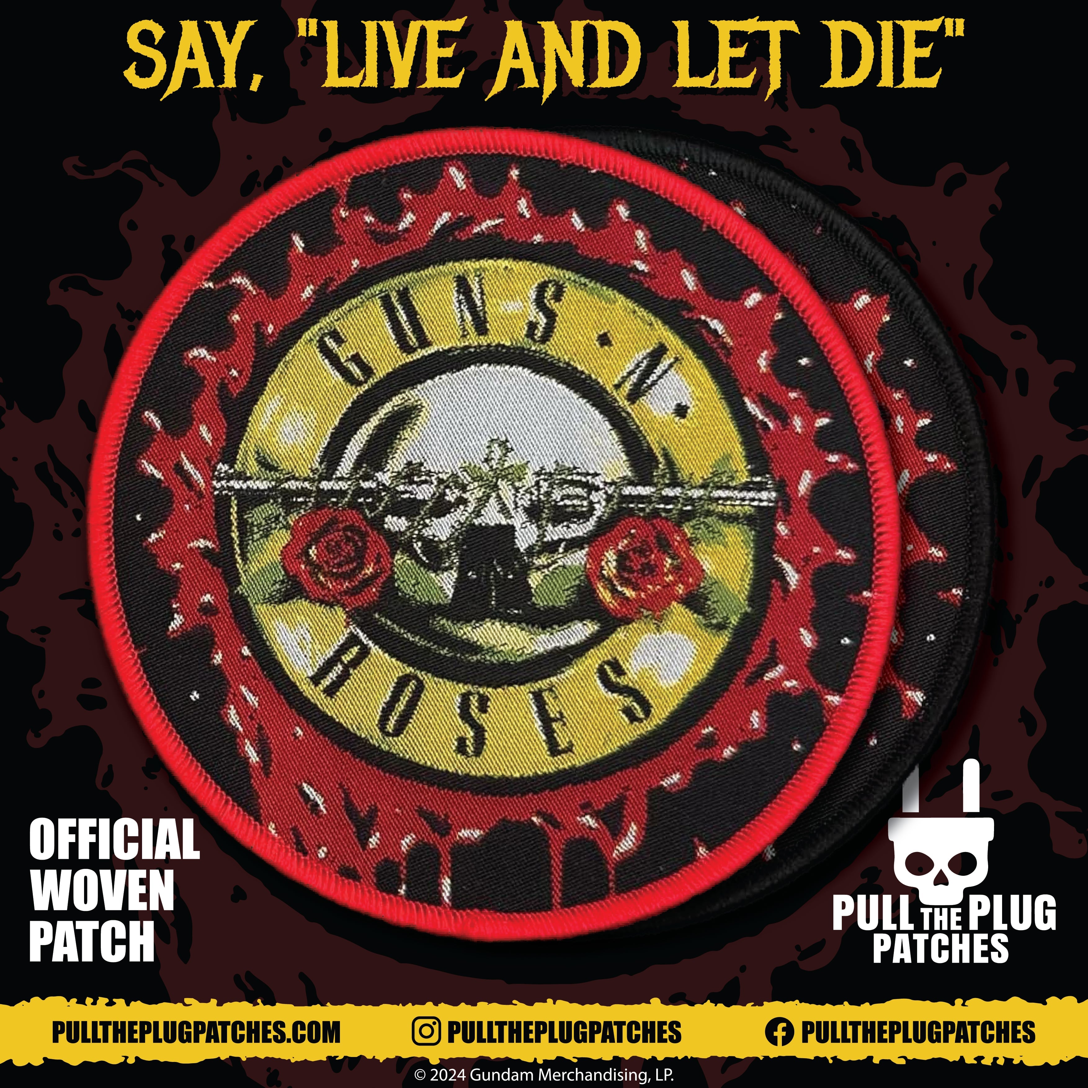 Guns N Roses - Live and Let Die - Patch – Pull The Plug