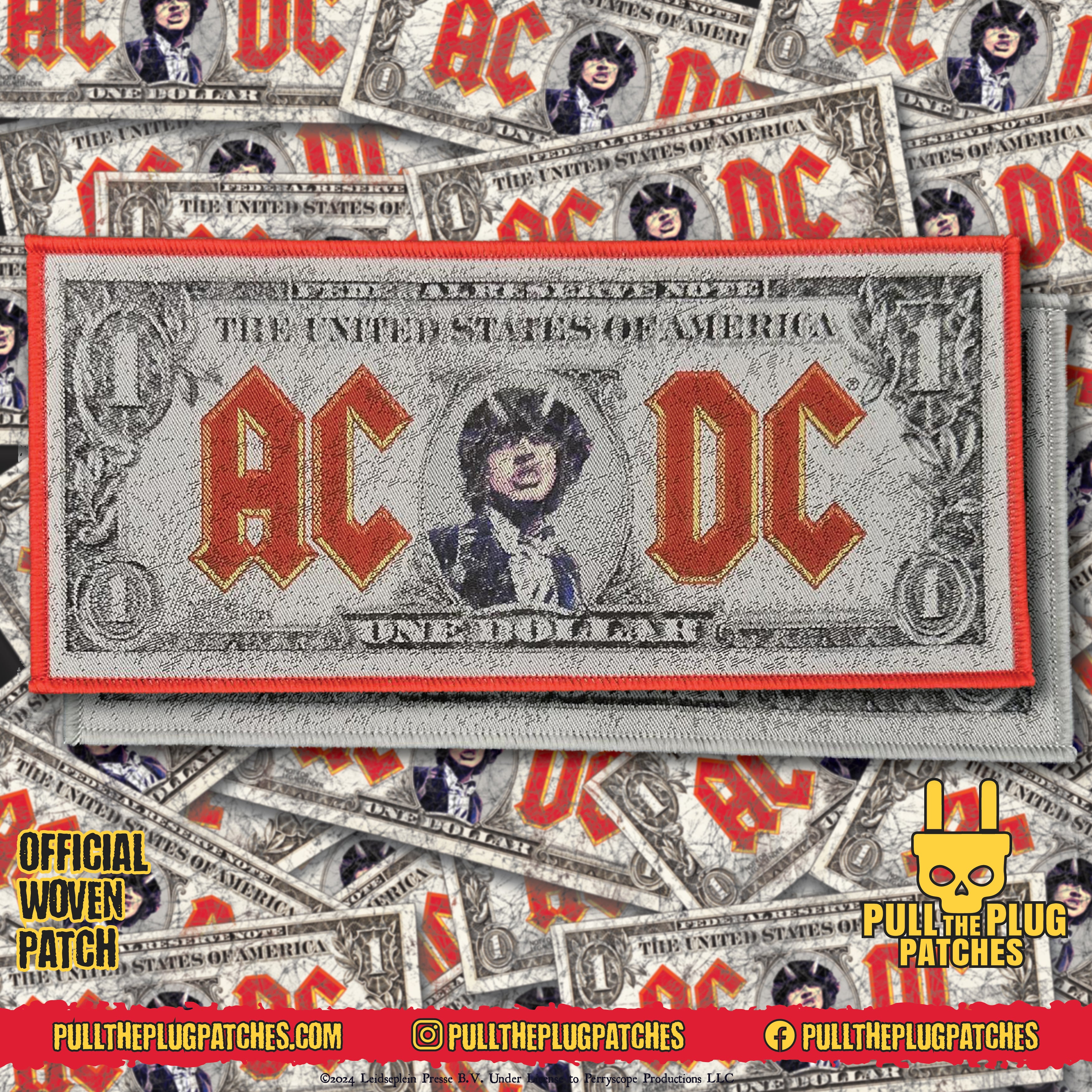 AC/DC - Moneytalks - Strip Patch – Pull The Plug