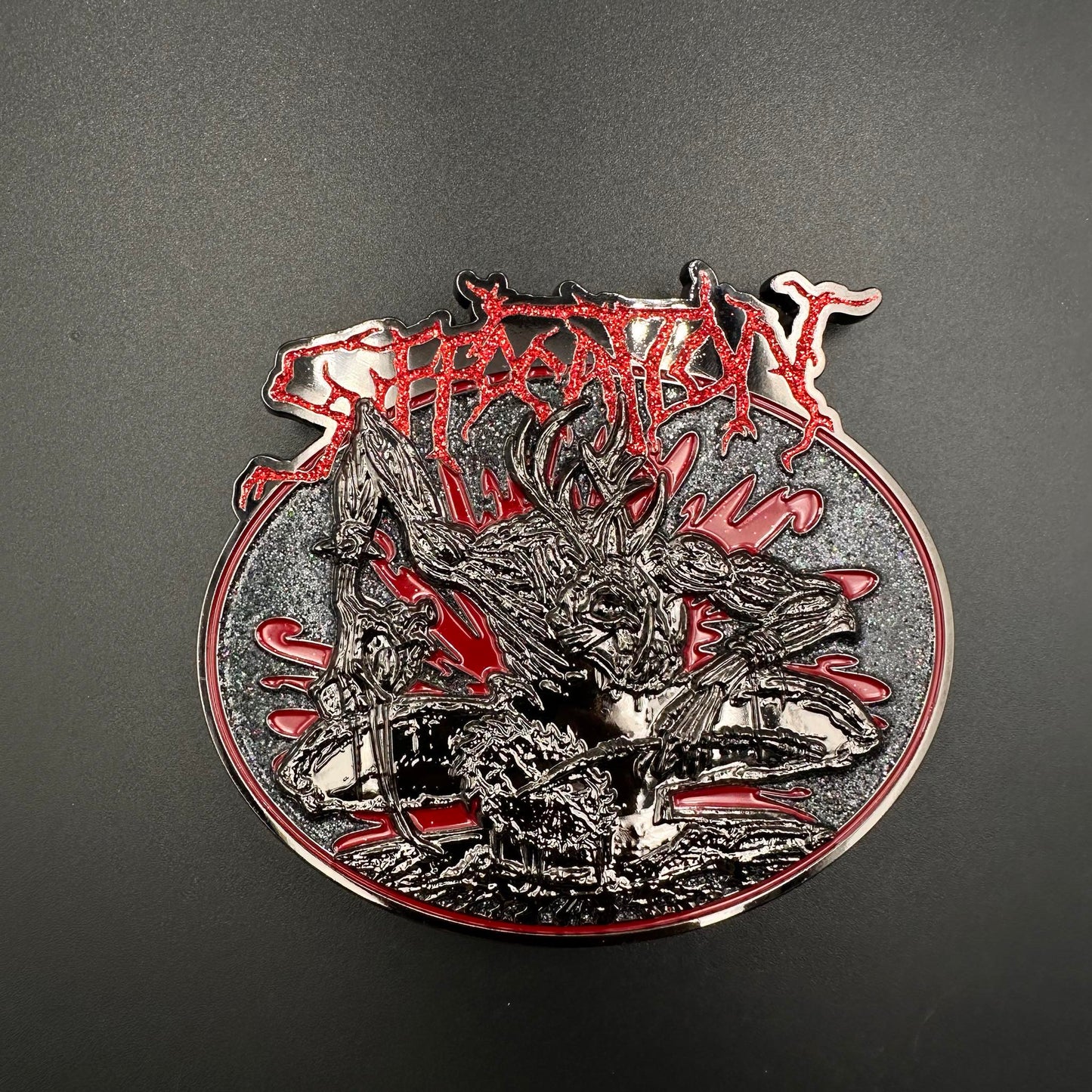 Suffocation - Belt Buckle - Infecting The Crypts Edition