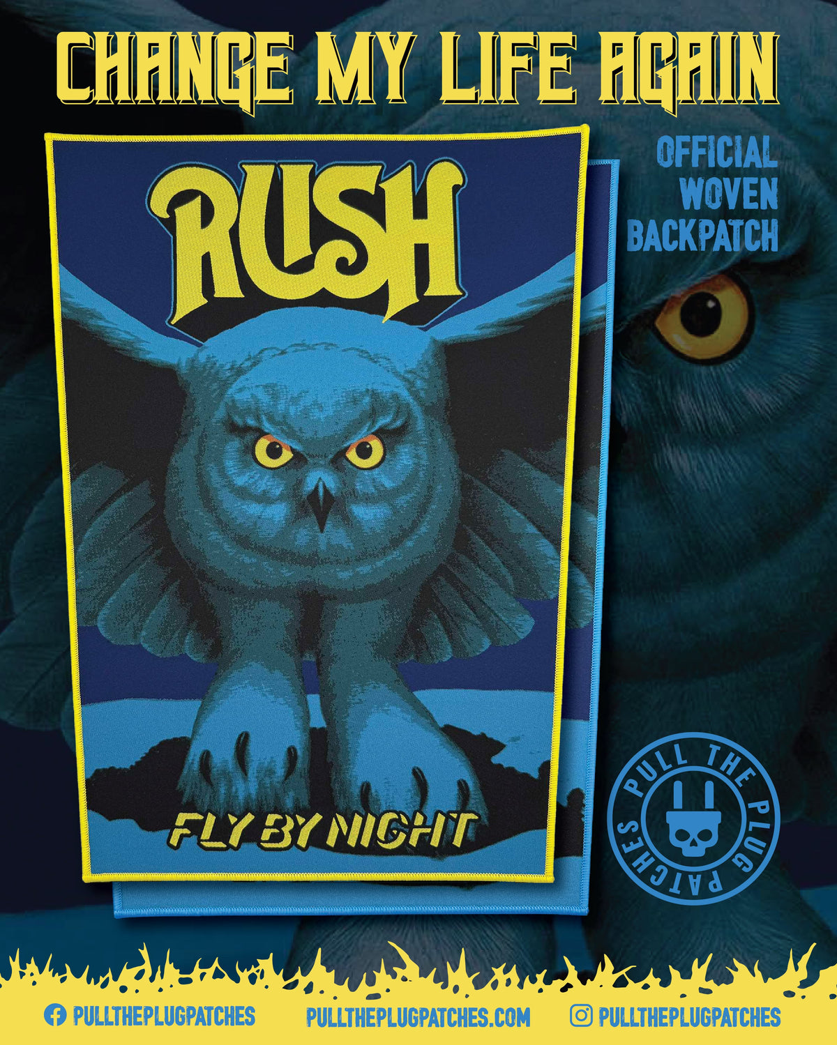 Rush - Fly By Night - Backpatch