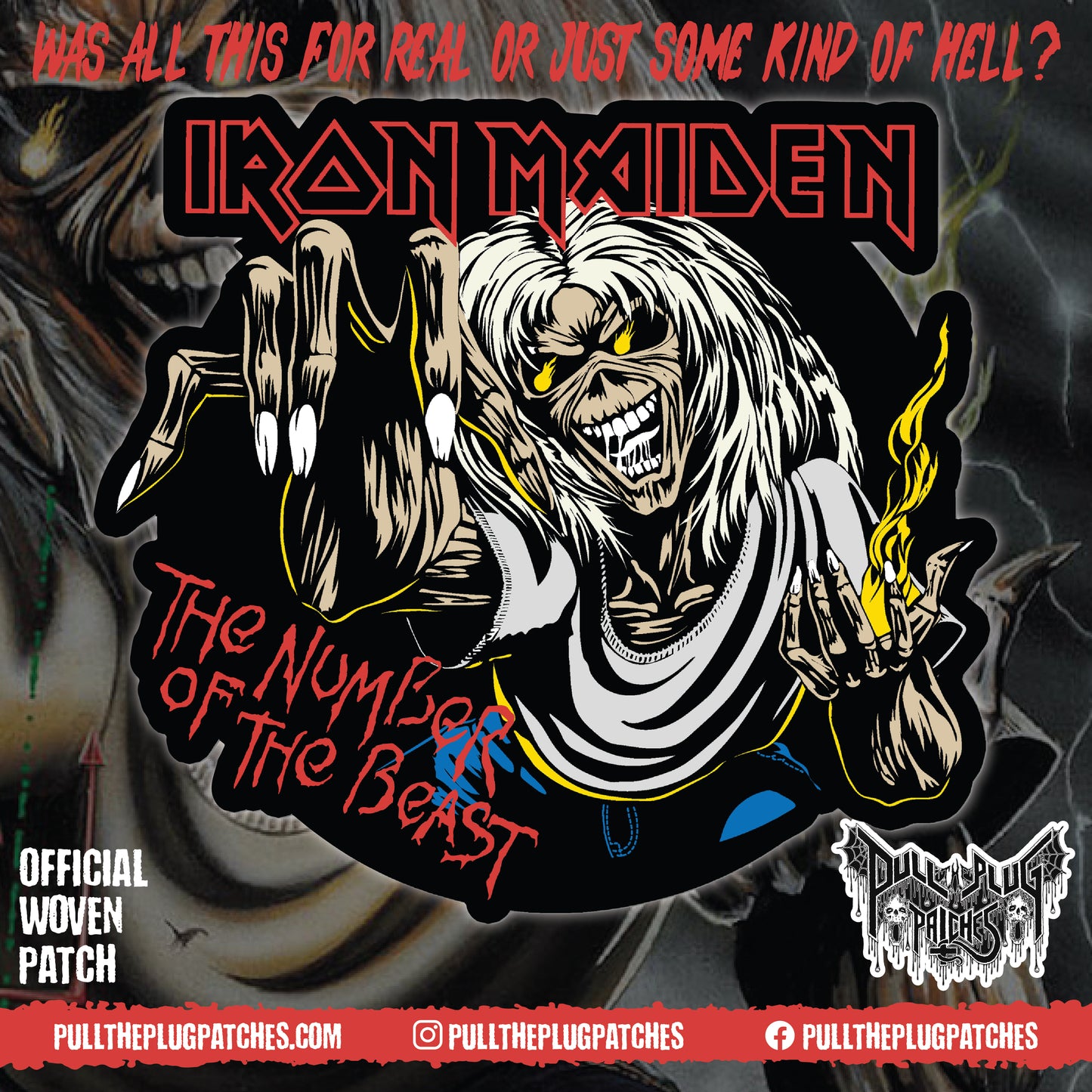 Iron Maiden - The Number Of The Beast - Oversize Patch