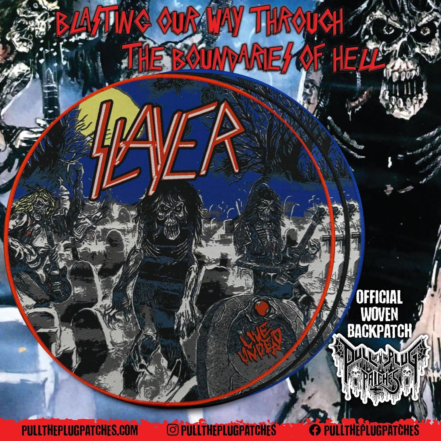 Slayer - Live Undead - Backpatch