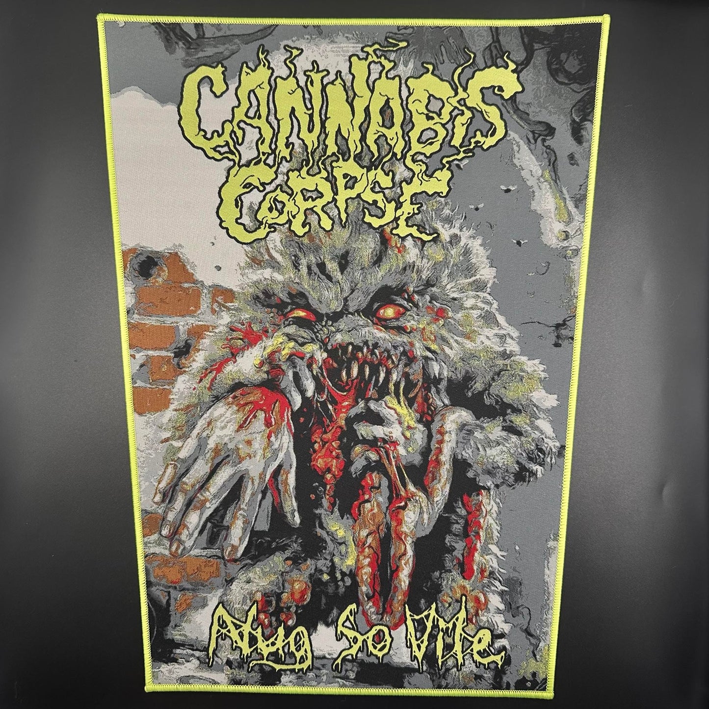 Cannabis Corpse - Nug So Vile - Backpatch