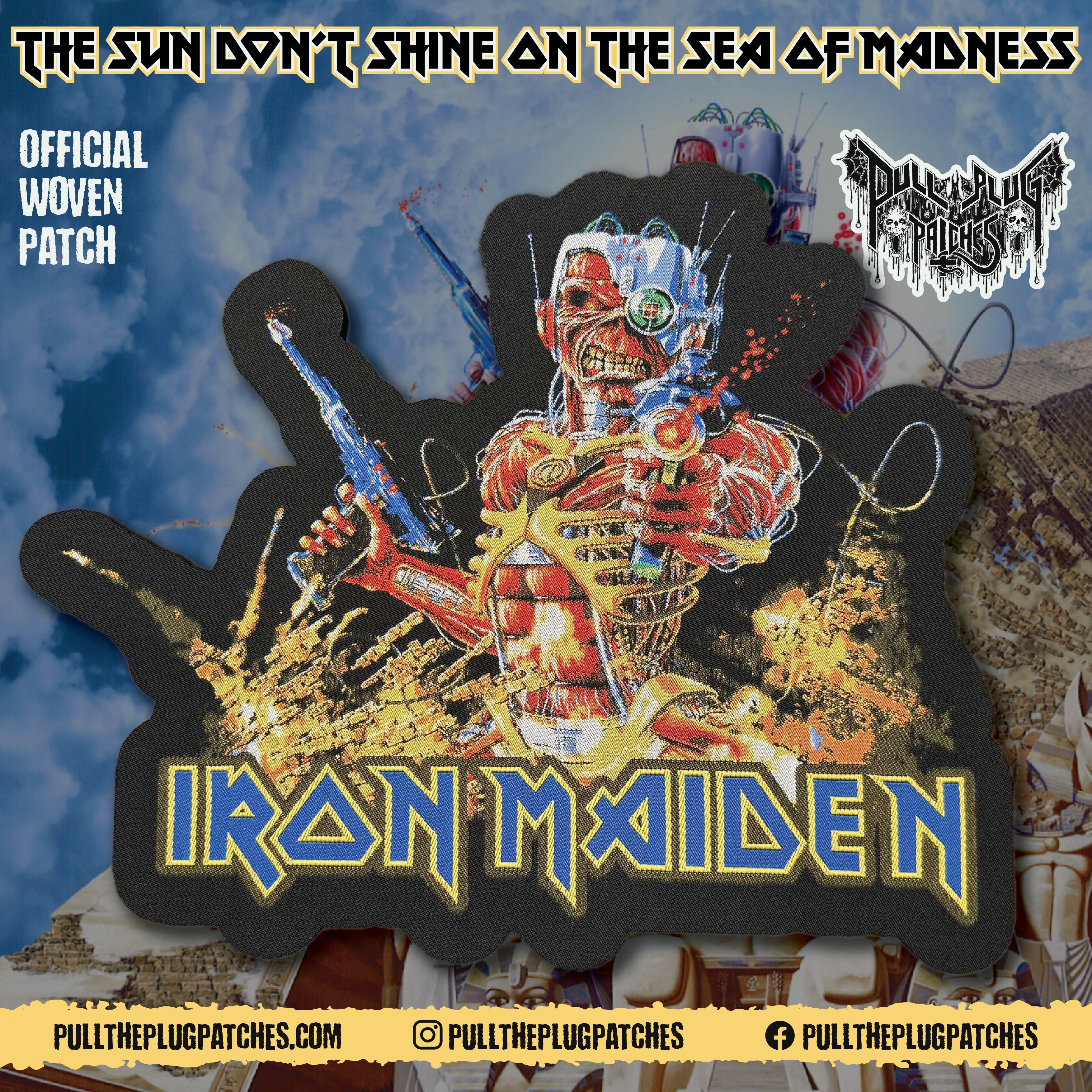 Iron Maiden - Somewhere Back In Time - Oversize Patch – Pull The Plug