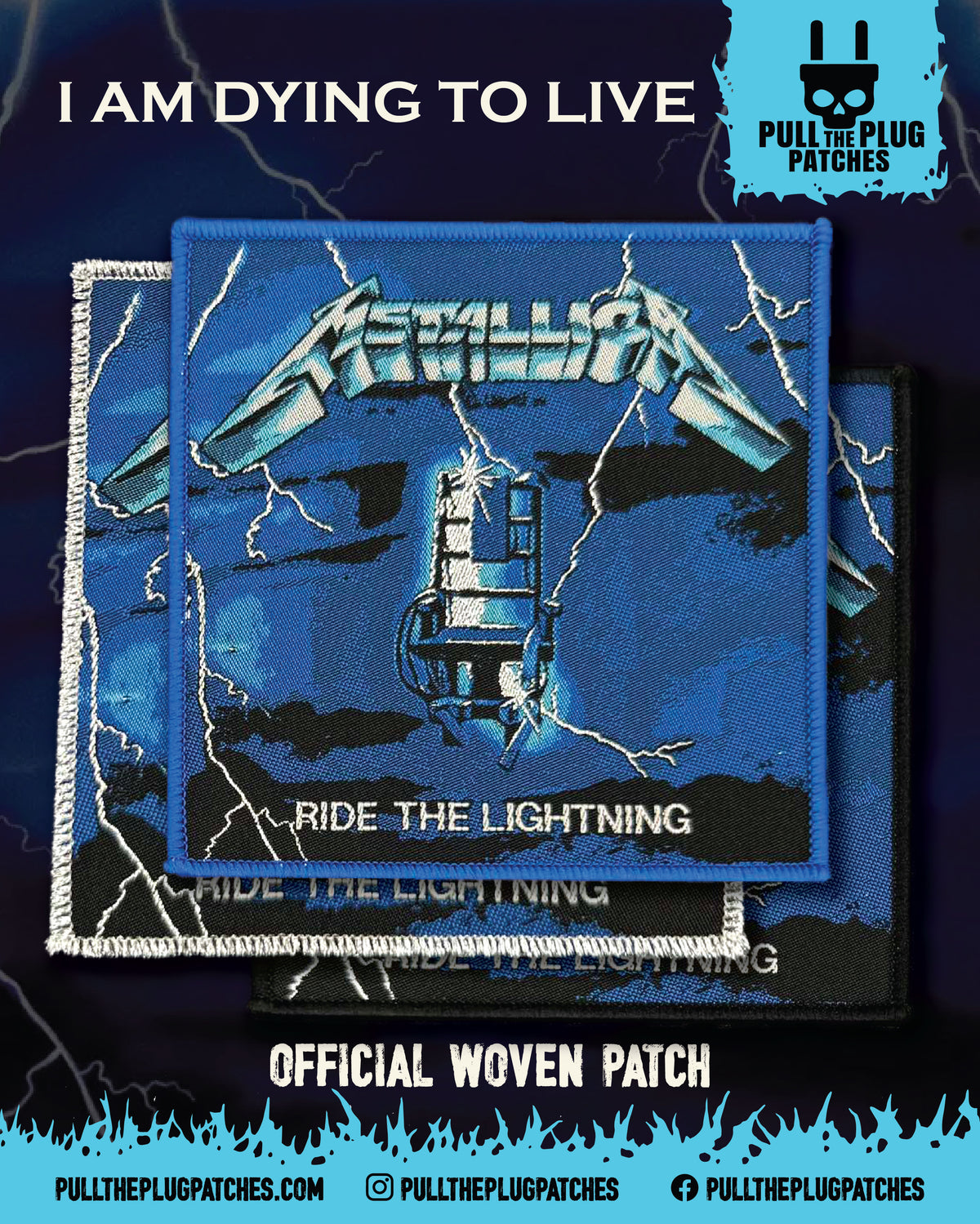Metallica - Ride the Lightning -  Square Patch