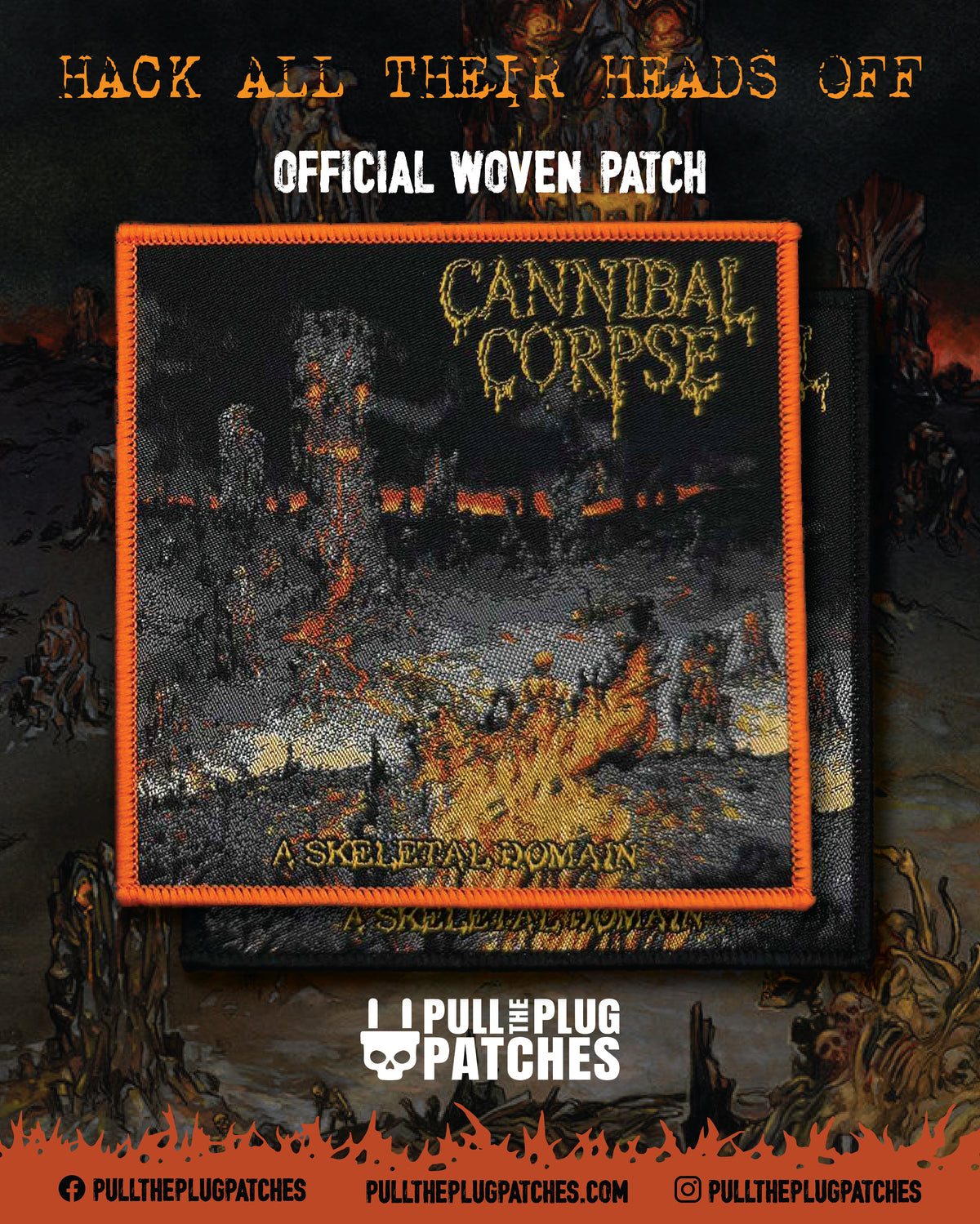 Cannibal Corpse - A Skeletal Domain - Square Patch