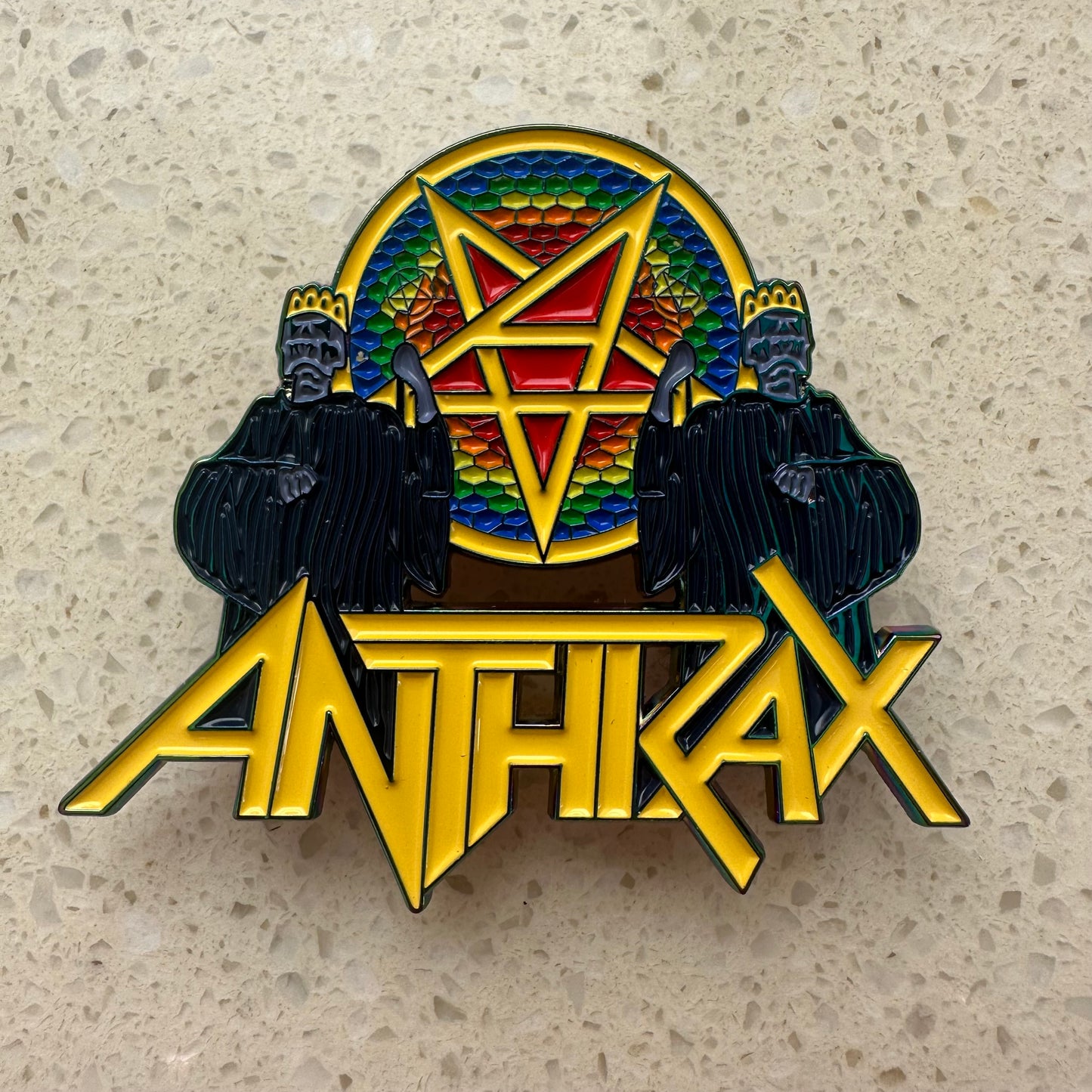 Anthrax - For All Kings (Yellow Logo) - Metal Pin