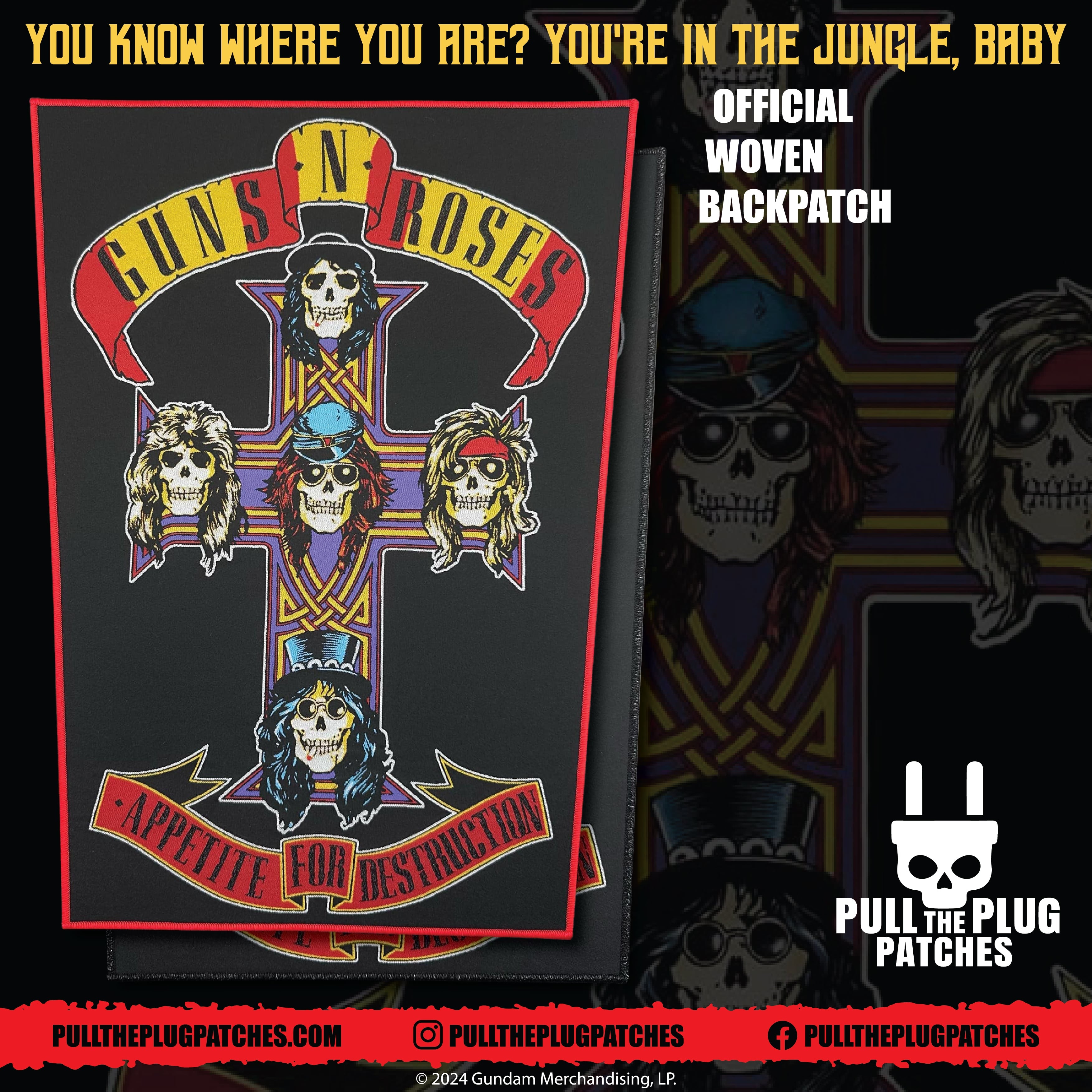 Guns N Roses - Appetite for Destruction - Backpatch – Pull The Plug