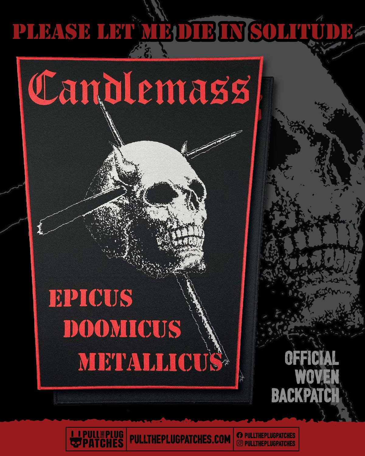 Candlemass - Epicus Doomicus Metallicus - Backpatch