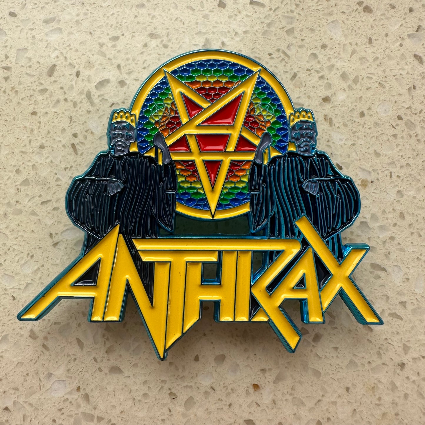 Anthrax - For All Kings (Yellow Logo) - Metal Pin