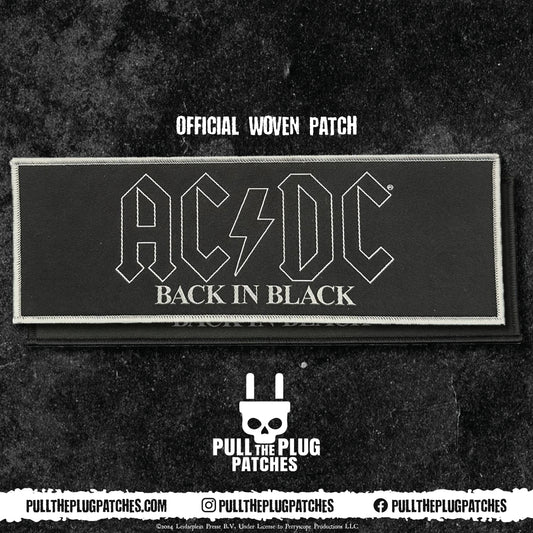 AC/DC - Back In Black - Strip Patch