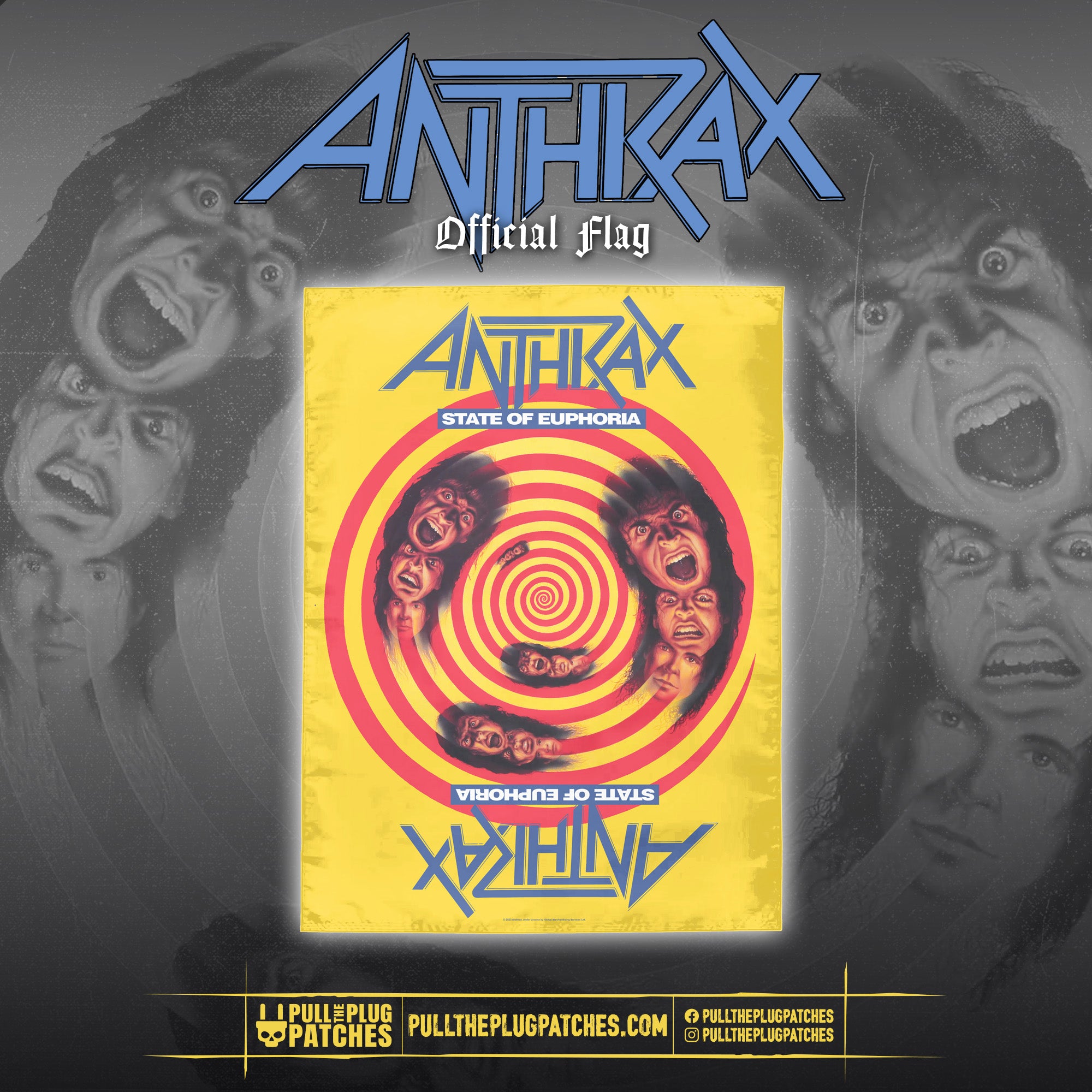 Anthrax - State Of Euphoria - Flag – Pull The Plug