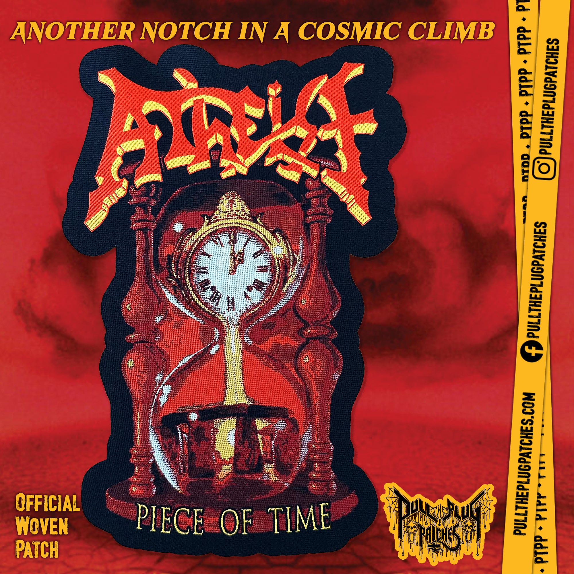 Atheist - Piece Of Time - Oversize Patch – Pull The Plug