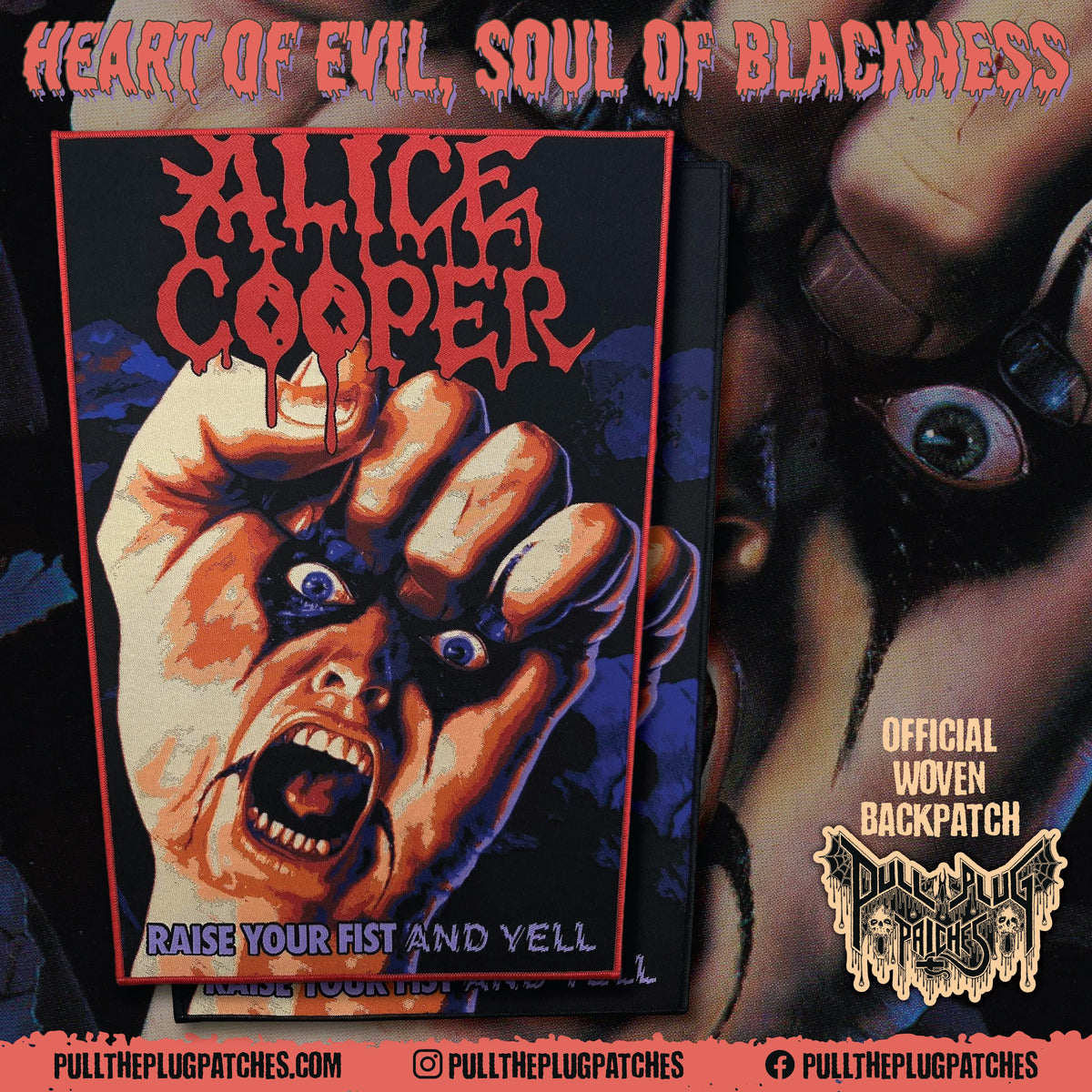 Alice Cooper - Raise Your Fist And Yell - Backpatch