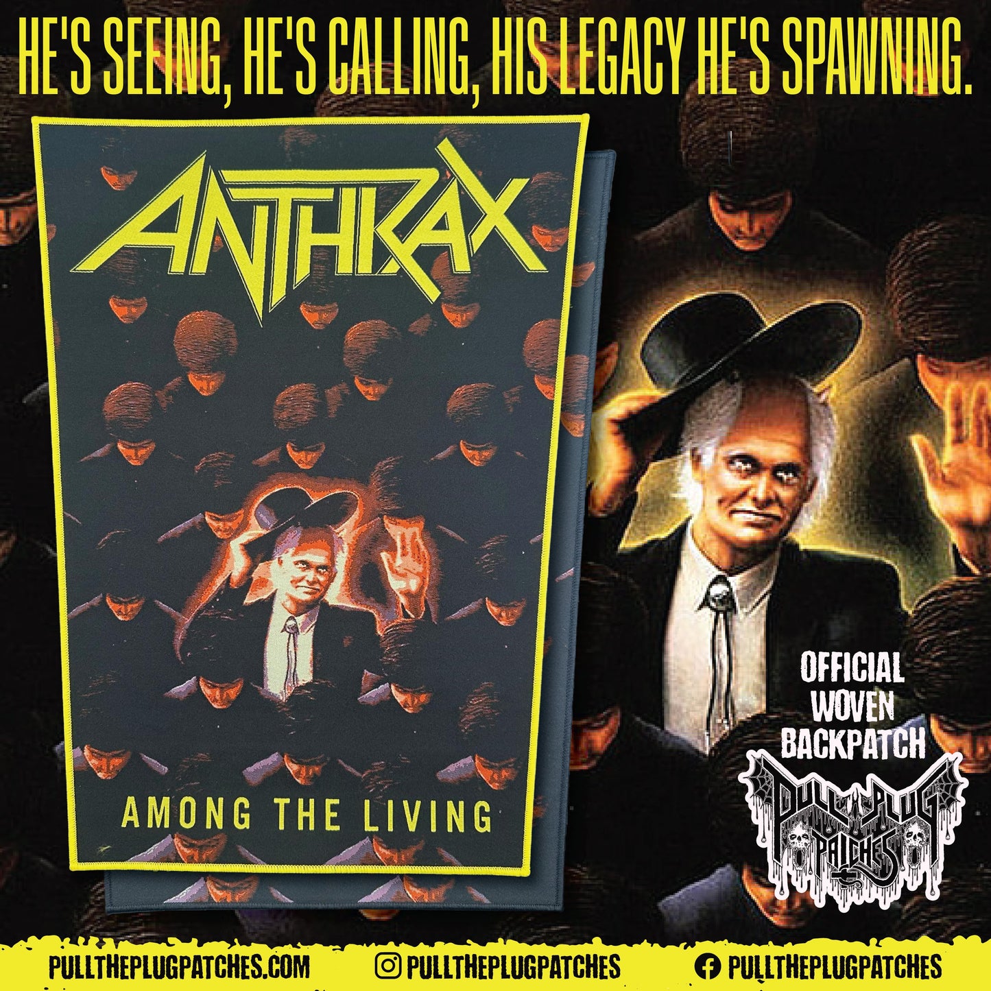 Anthrax - Among The Living - Backpatch