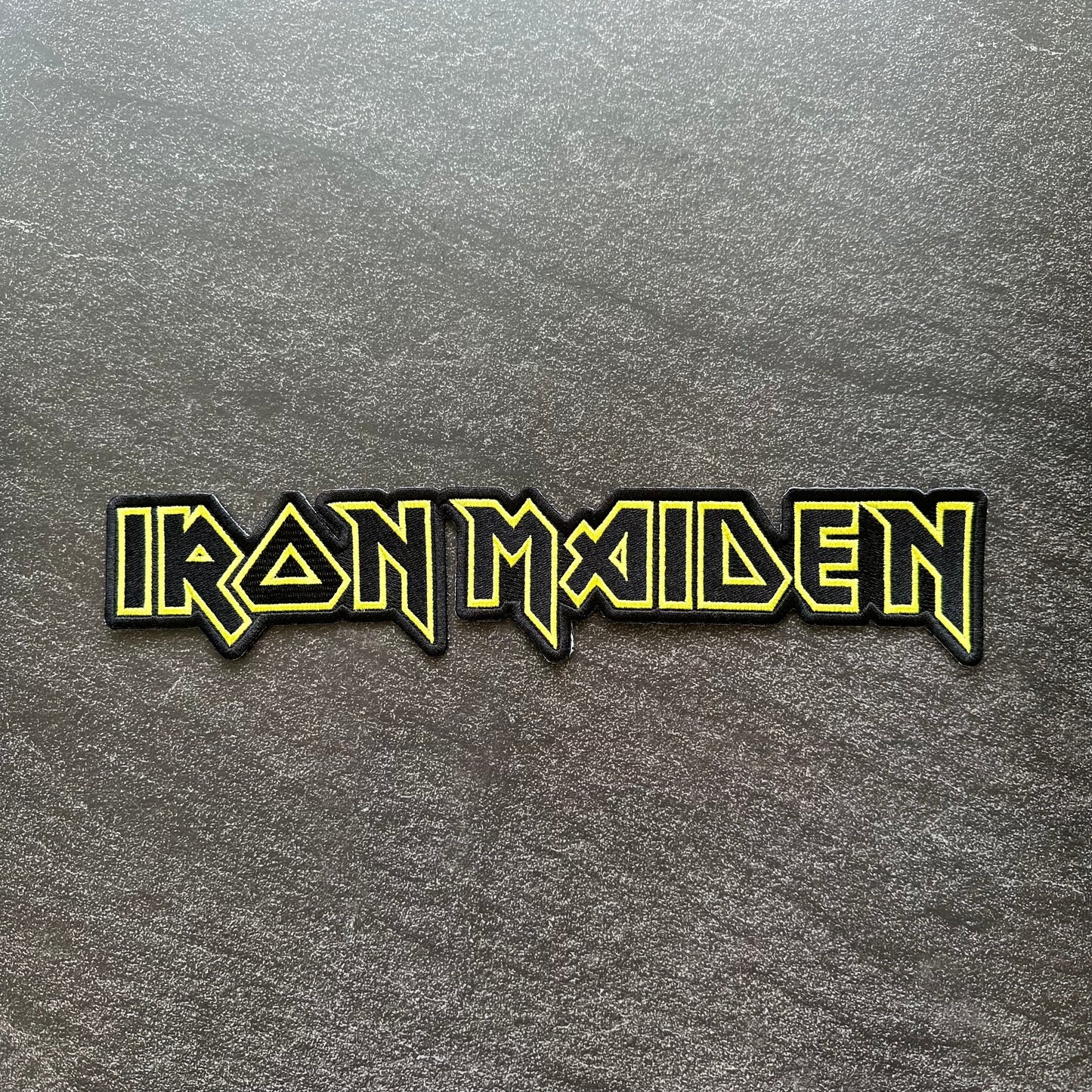 Iron Maiden - Black - Embroidered Rocker Style Logo