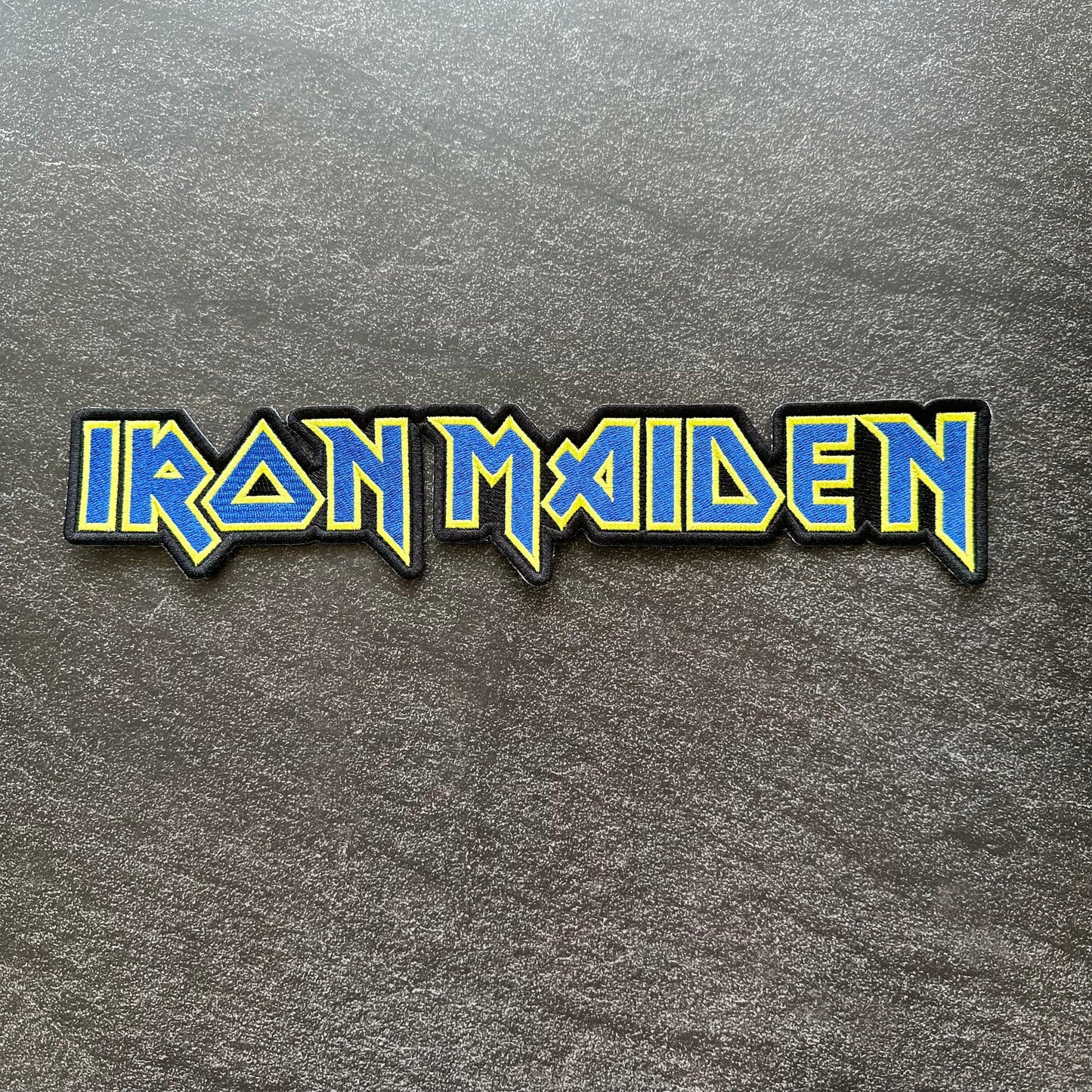 Iron Maiden - Blue - Embroidered Rocker Style Logo