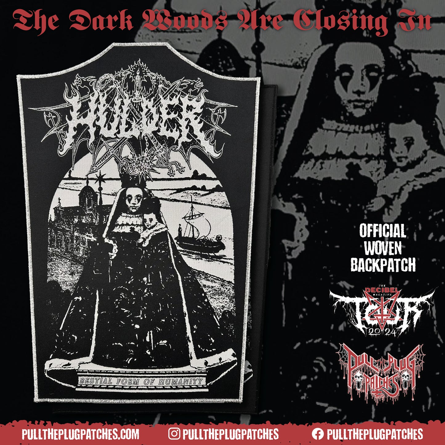 Hulder - Bestial Form Of Humanity - Backpatch