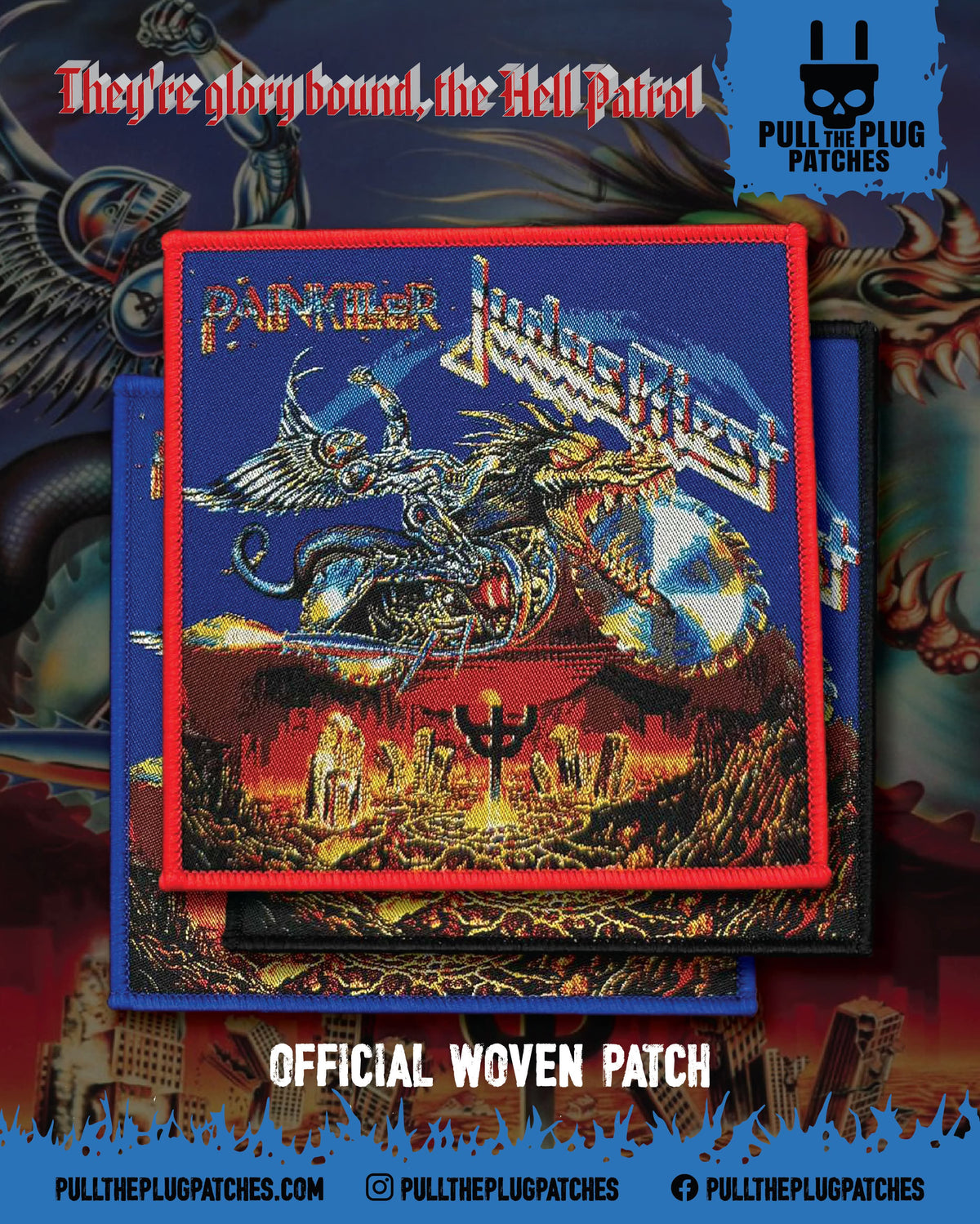 Judas Priest - Painkiller -  Square Patch