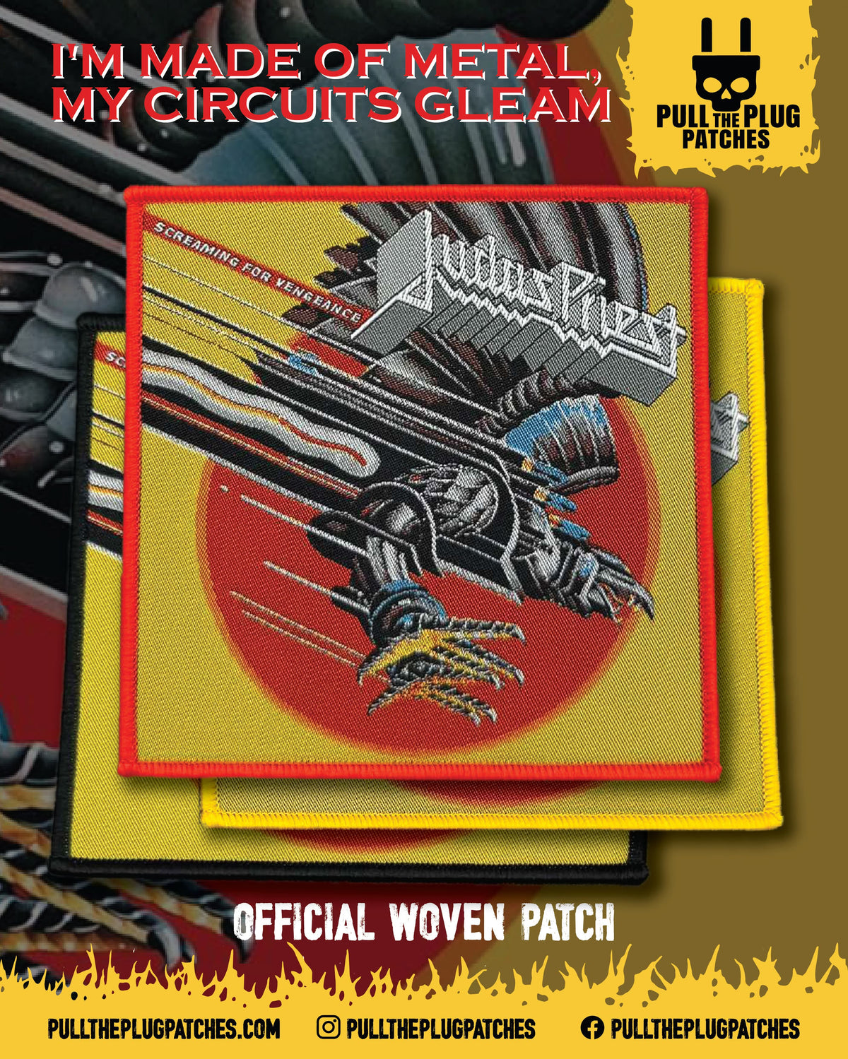 Judas Priest - Screaming for Vengeance -  Square Patch