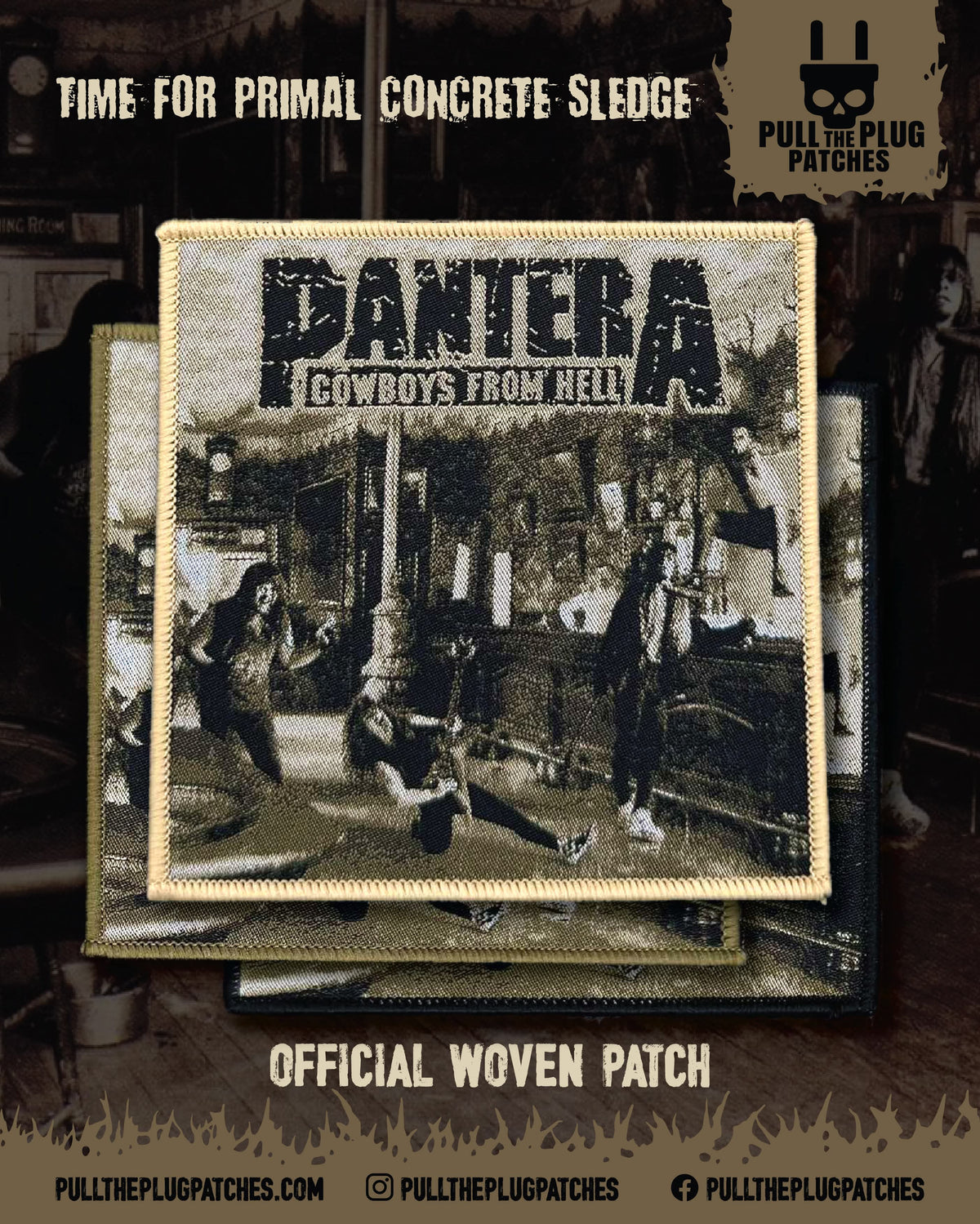 Pantera - Cowboys From Hell -  Square Patch