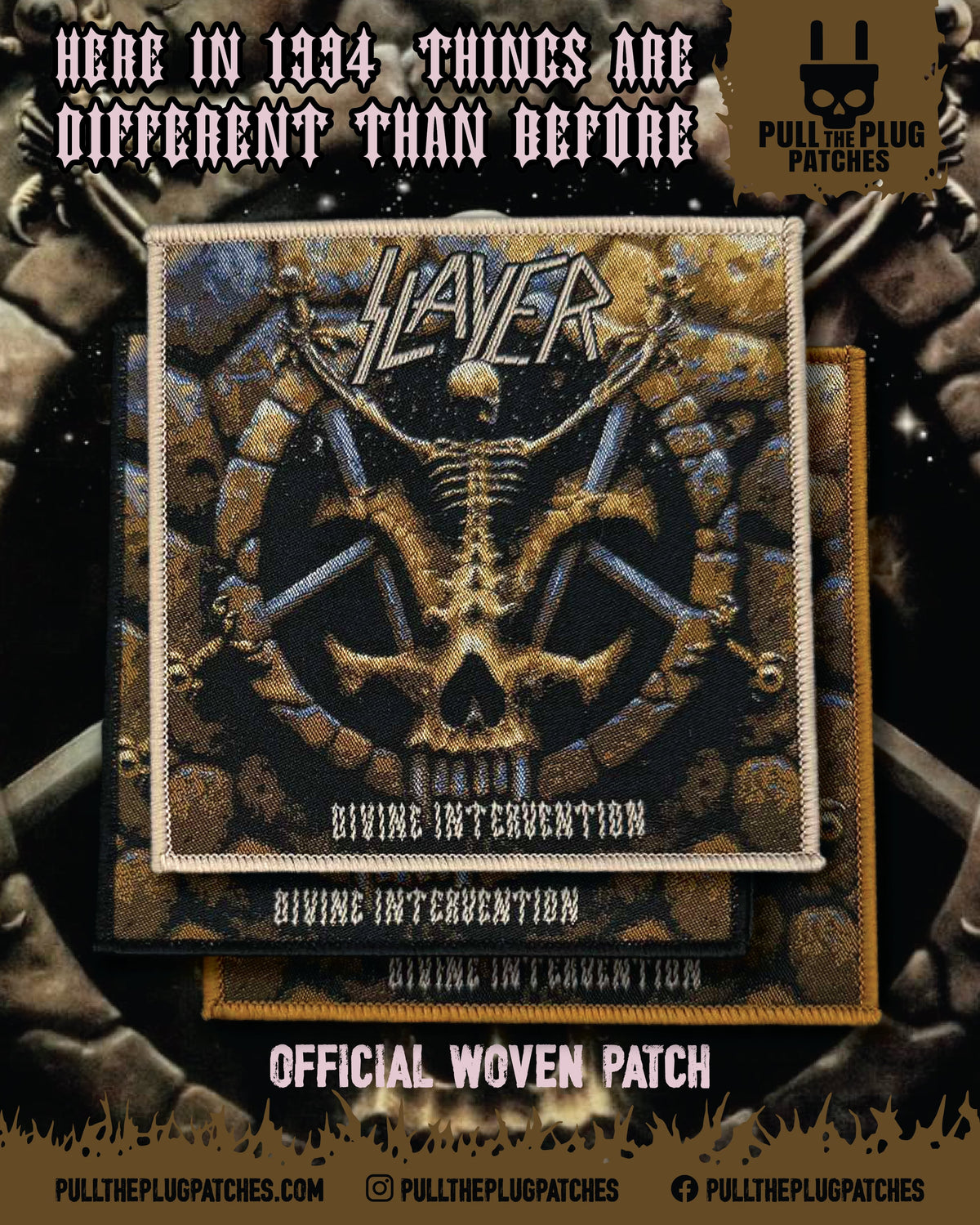 Slayer - Divine Intervention -  Square Patch