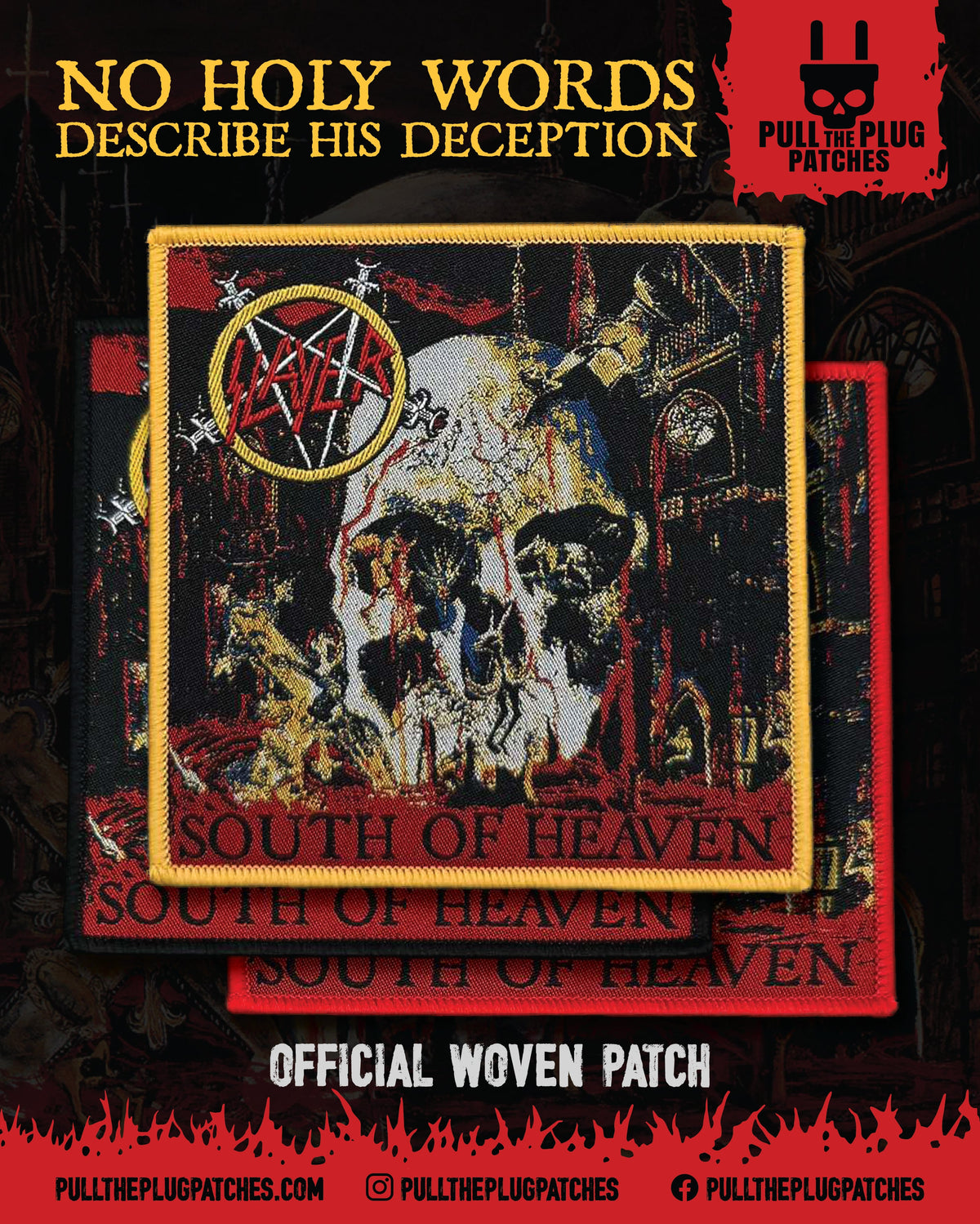 Slayer - South Of Heaven -  Square Patch