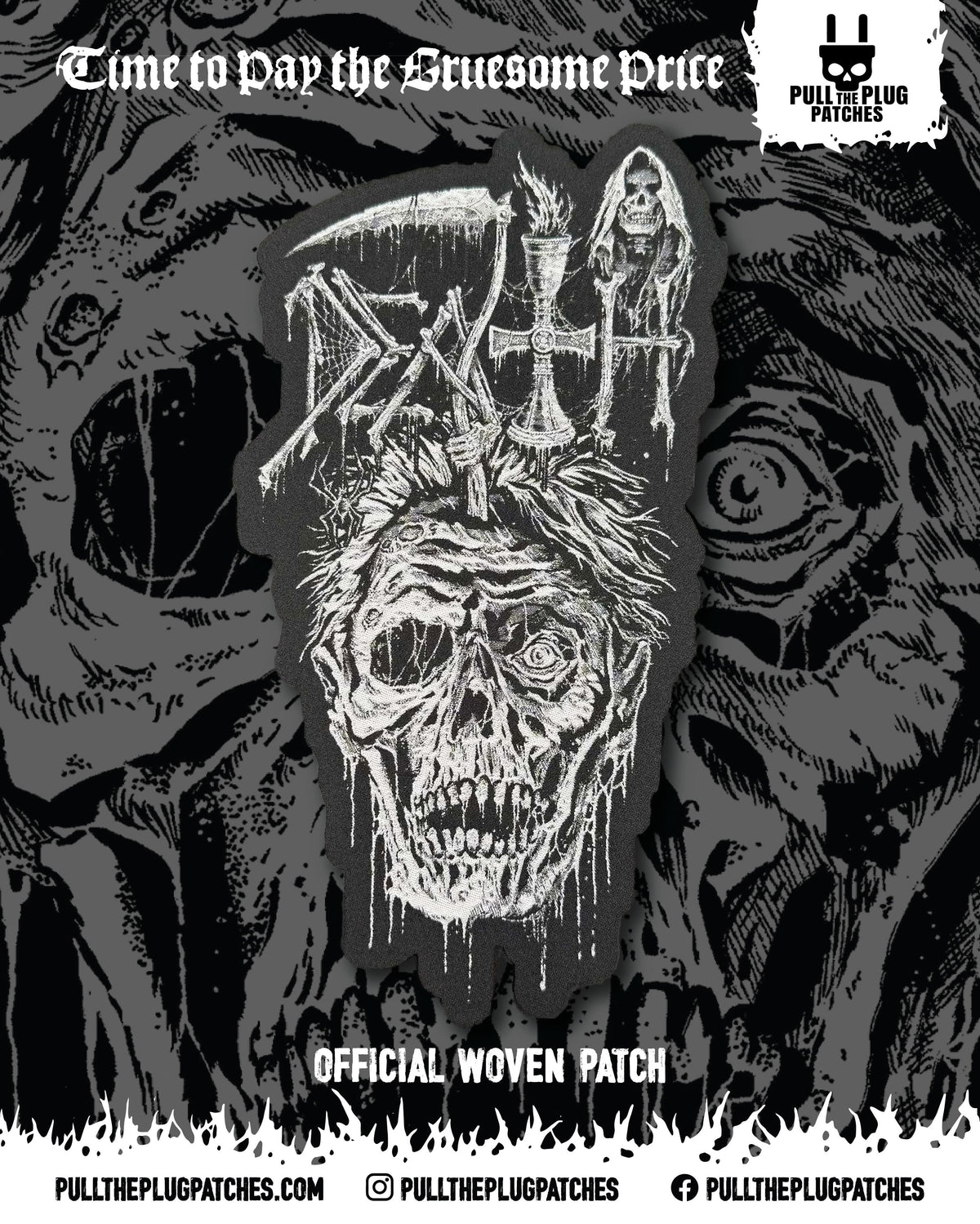 Death - Scream Bloody Gore x Riddickart 38th Anniversary - Oversize Patch