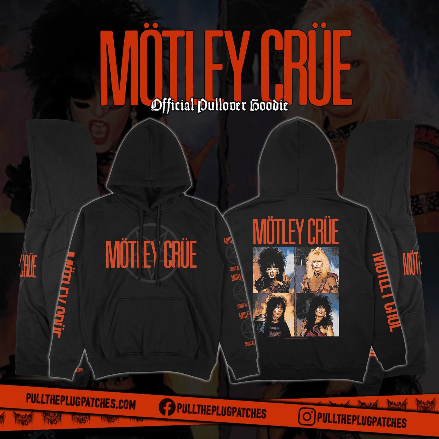 Motley Crue - Shout At The Devil - Pullover Hoodie