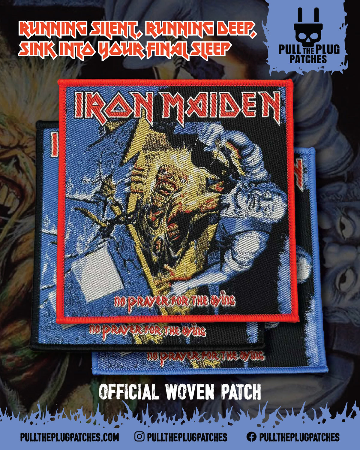 Iron Maiden - No Prayer for the Dying -  Square Patch