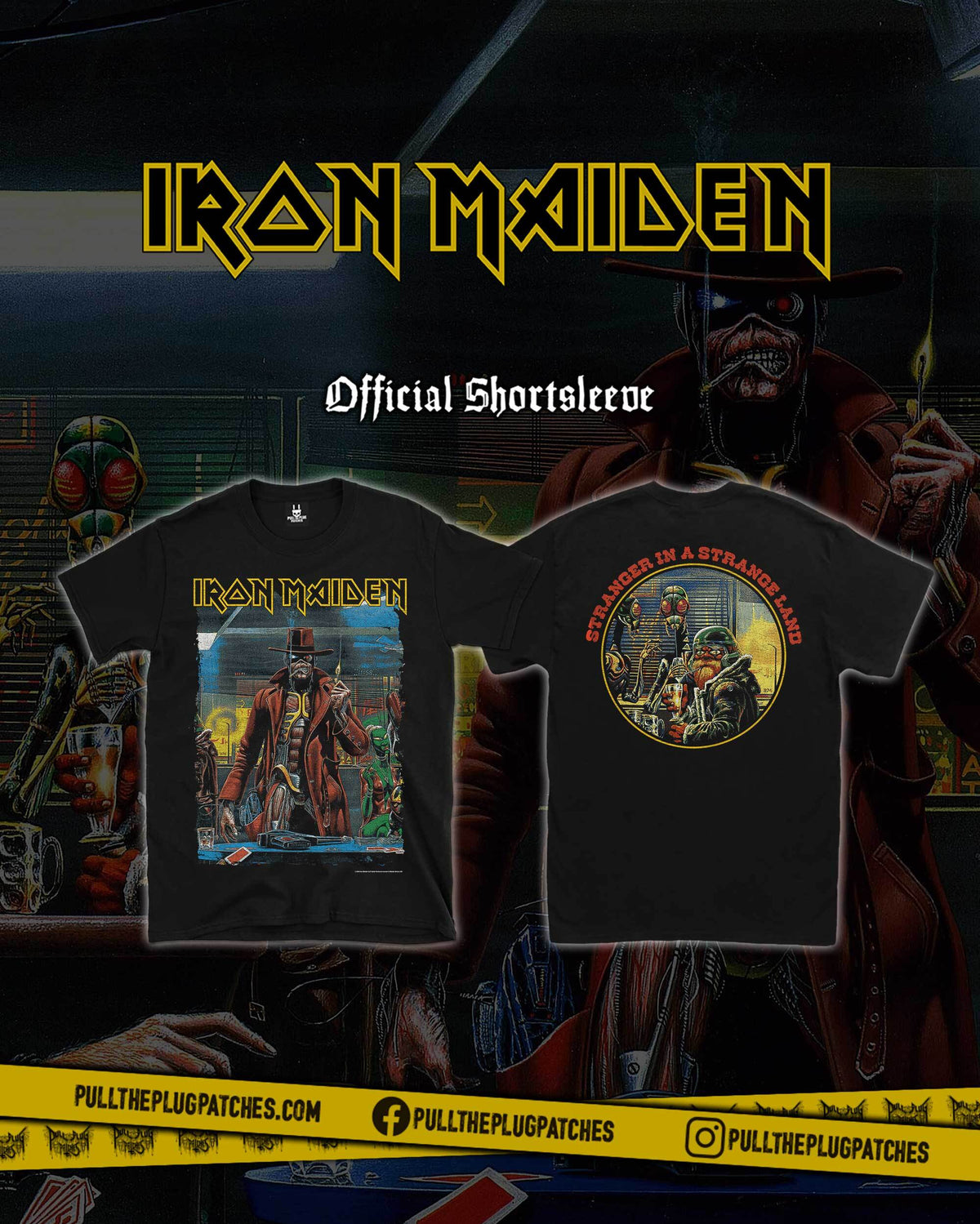 Iron Maiden - Stranger In A Strange Land - Shortsleeve Shirt