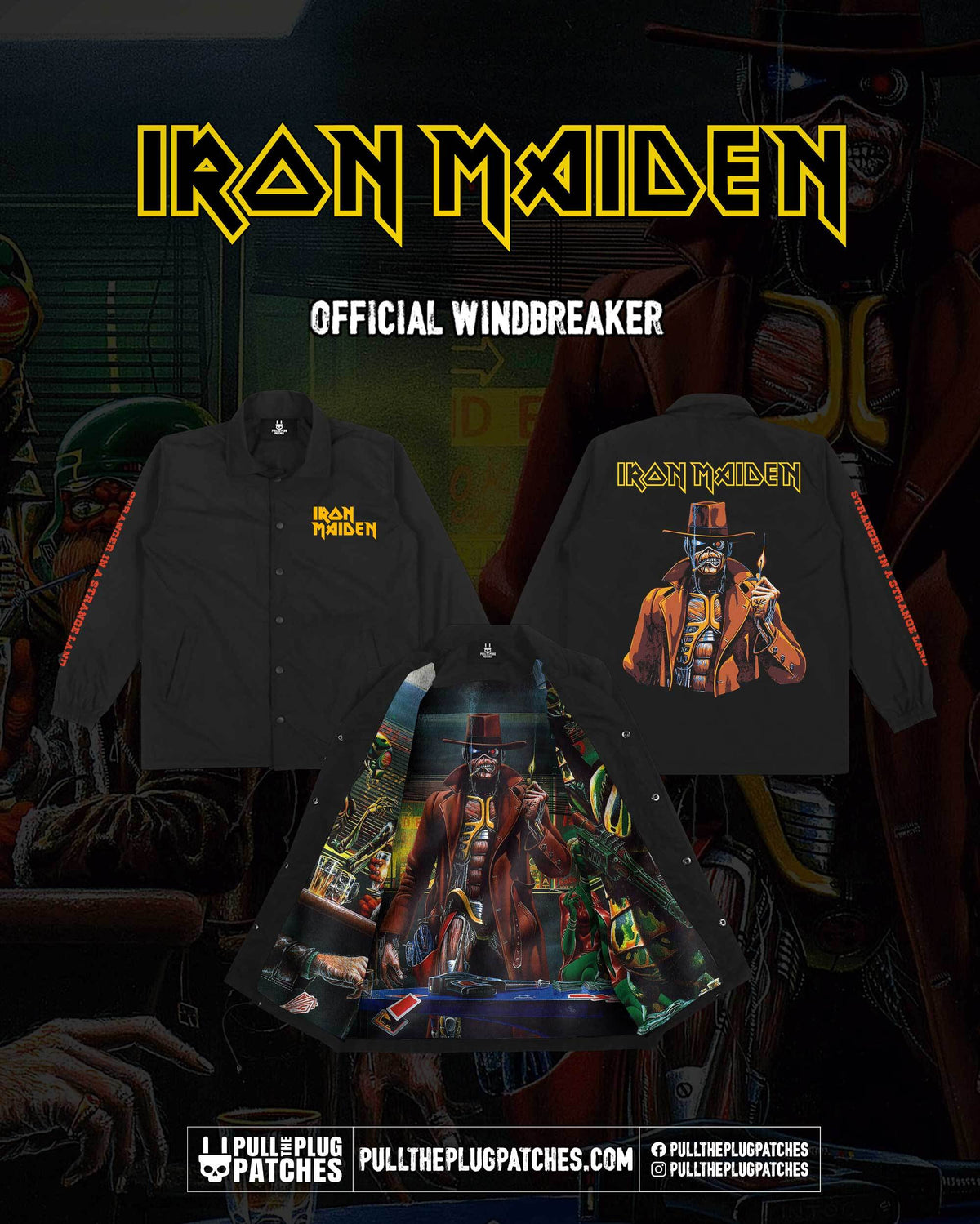 Iron Maiden - Stranger In A Strange Land - Windbreaker