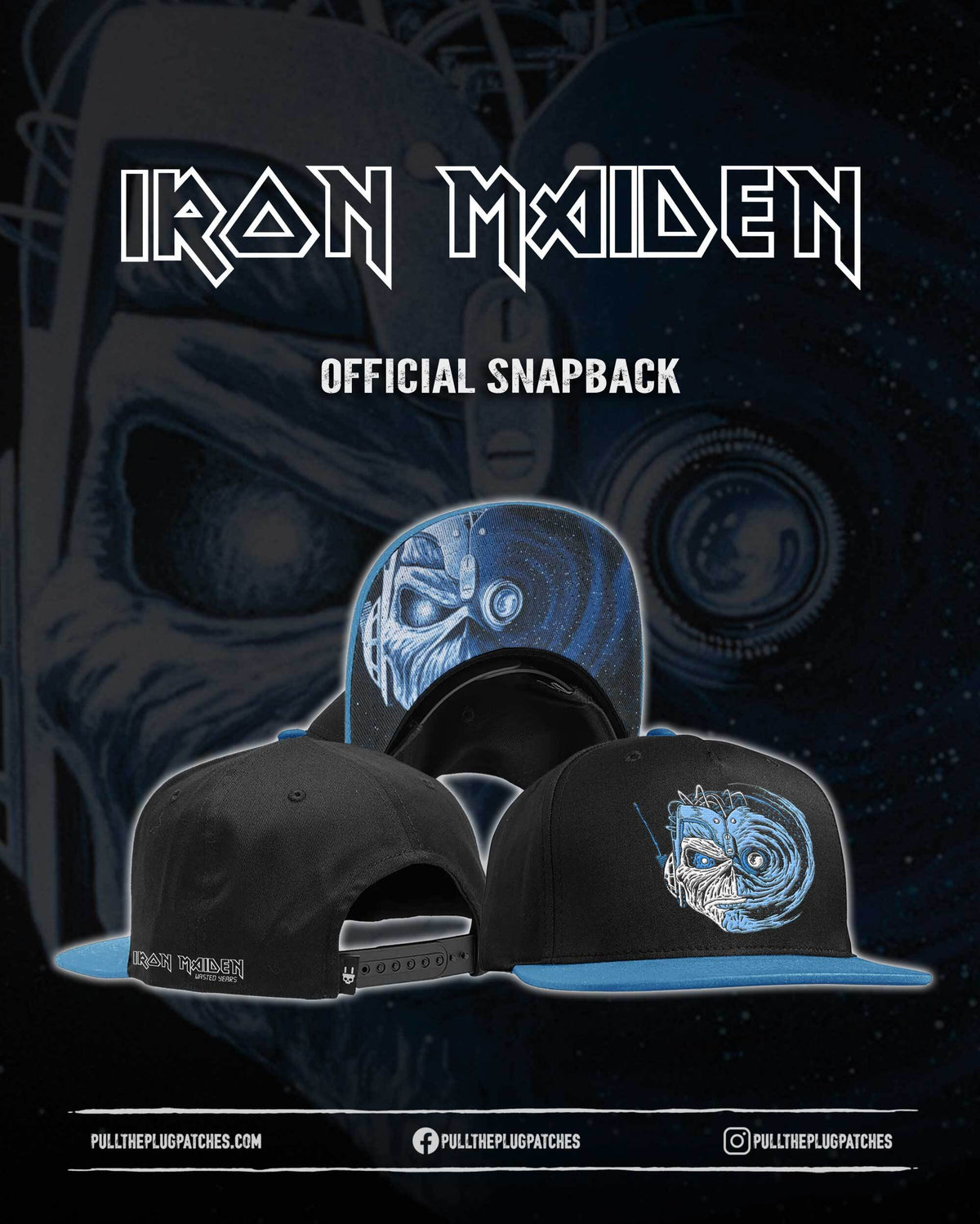 Iron Maiden - Wasted Years - Snapback Hat