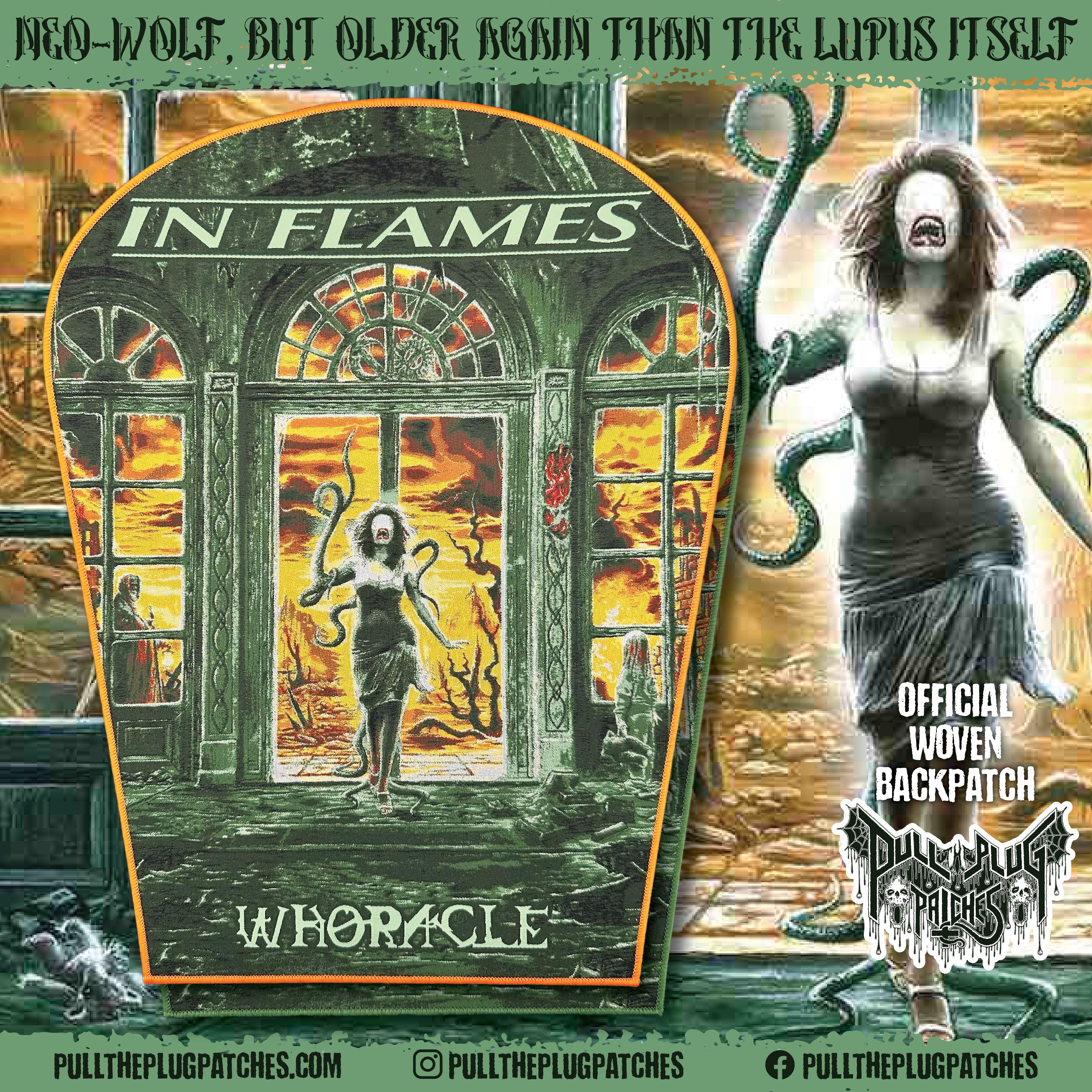 In Flames - Whoracle - Backpatch – Pull The Plug