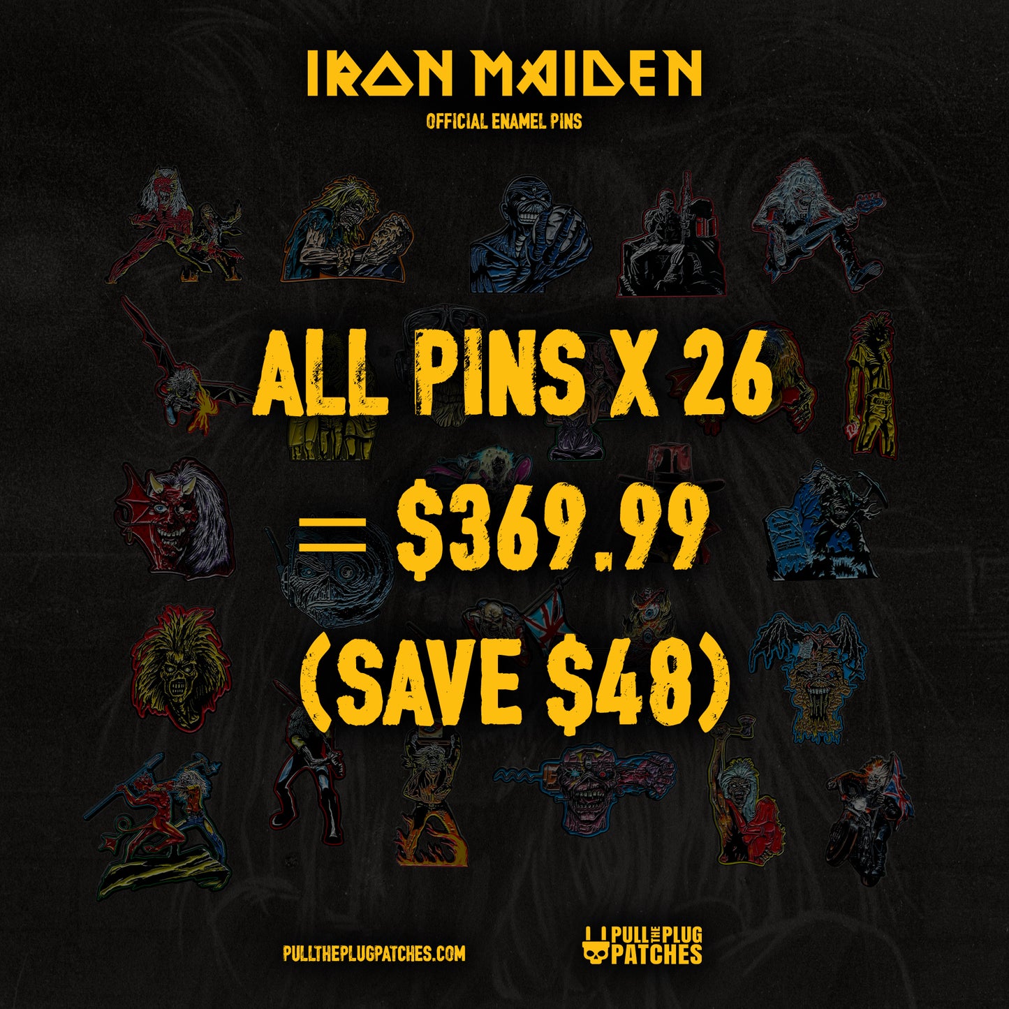 Iron Maiden - Enamel Pin - Bundle