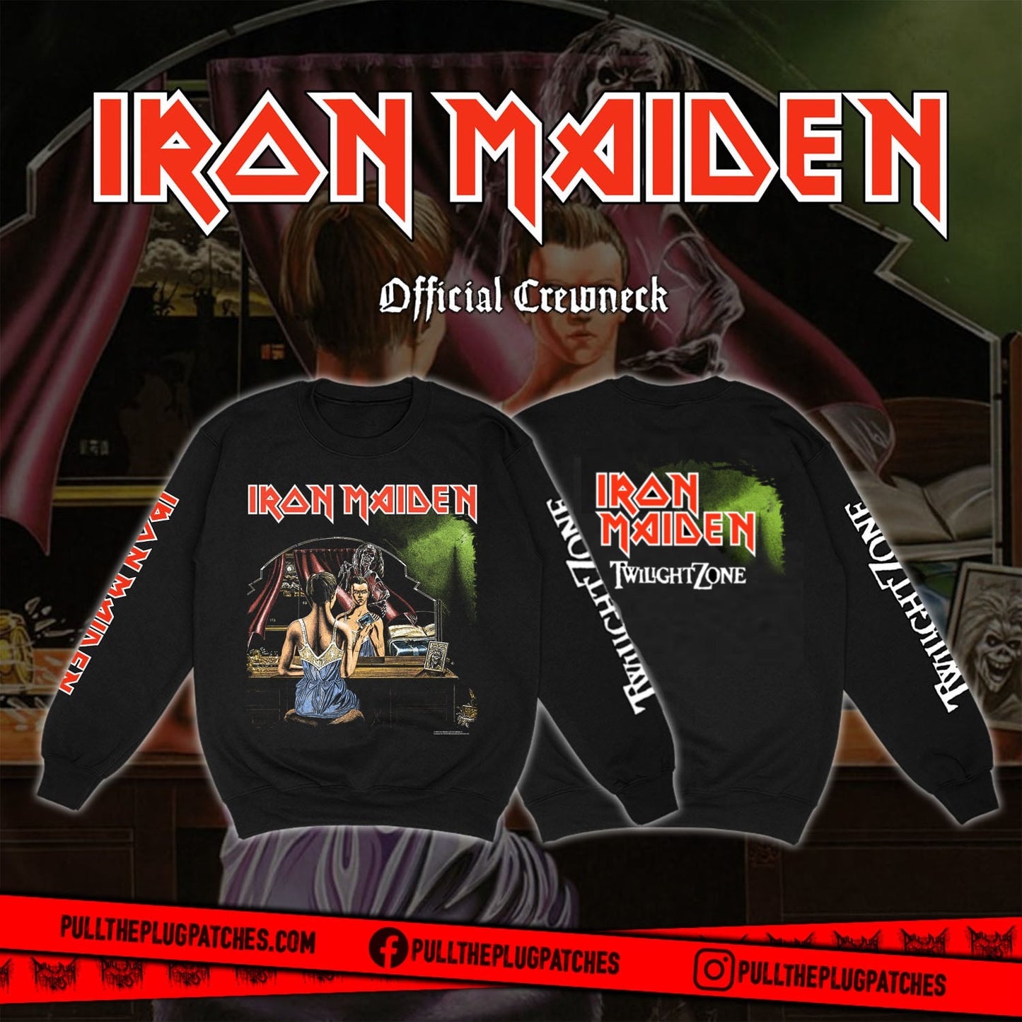 Iron Maiden - Twilight Zone - Crewneck Sweater